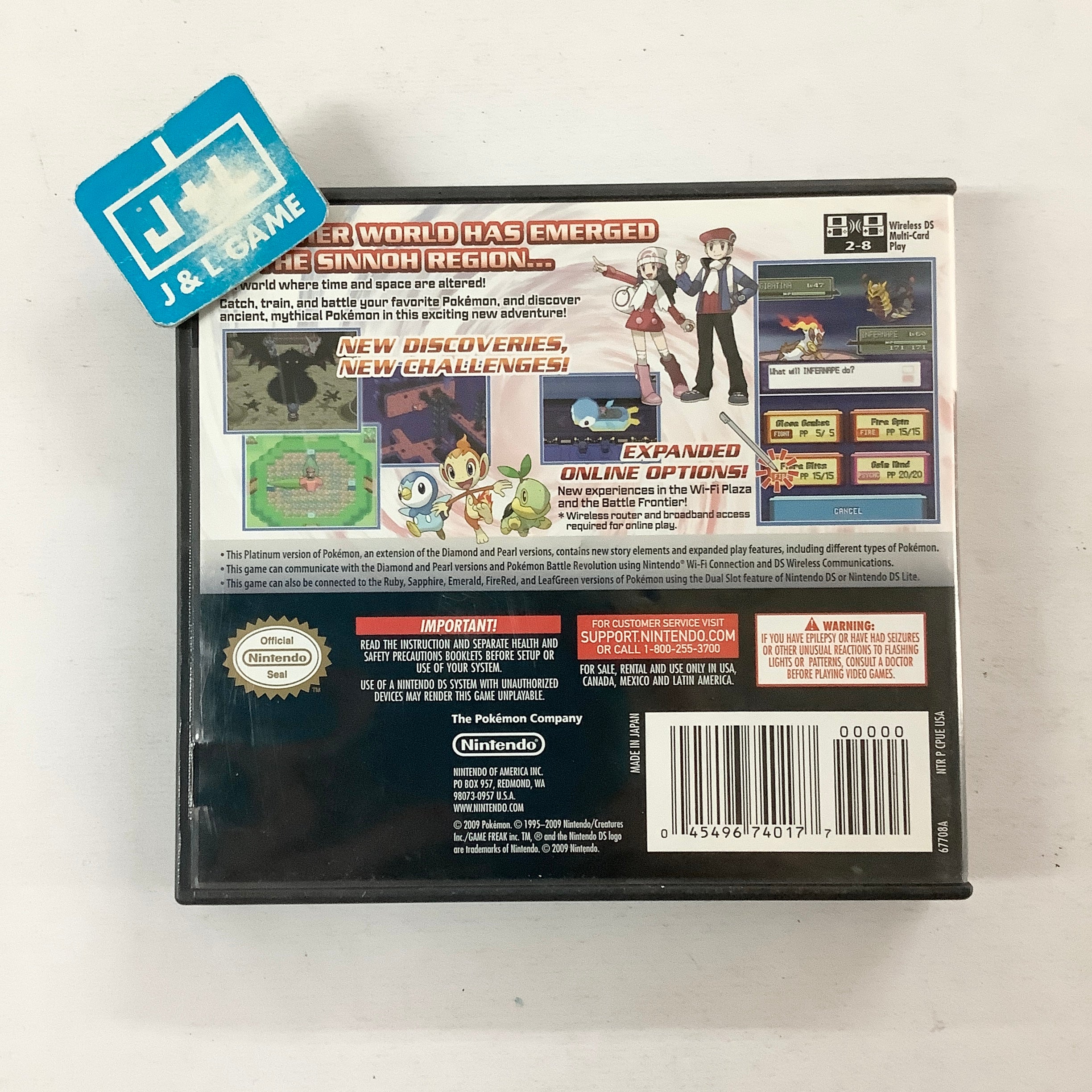 Pokemon Platinum Version - (NDS) Nintendo DS [Pre-Owned] Video Games Nintendo   