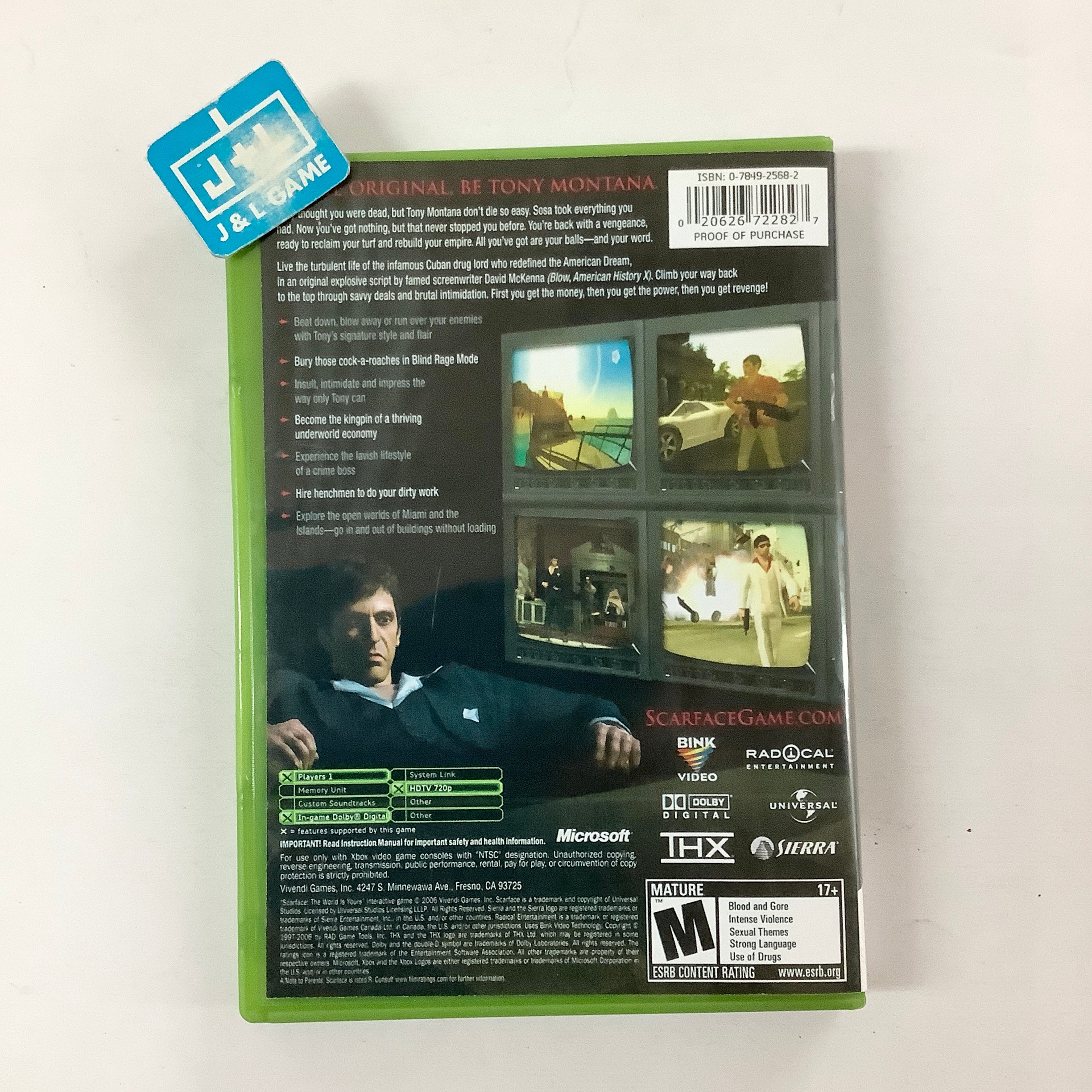 Scarface: The World Is Yours - (XB) Xbox [Pre-Owned] Video Games Vivendi Games   