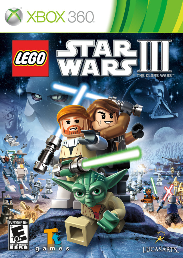 LEGO Star Wars III: The Clone Wars (Platinum Hits) - Xbox 360 [Pre-Owned] Video Games LucasArts   