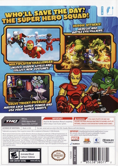 Marvel Super Hero Squad The Infinity Gauntlet - Nintendo Wii [Pre-Owned] Video Games THQ   