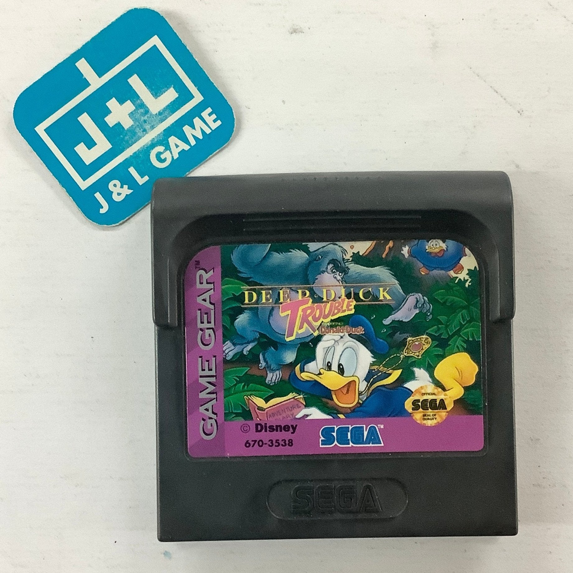 game gear donald duck Deep Trouble Starring Duck - (SGG) SEGA GameGear [Pre-Owne b1-mountain Gear Shifter For LANKELEISI Farbe:grau/blau Disneys Deep Duck Trouble
