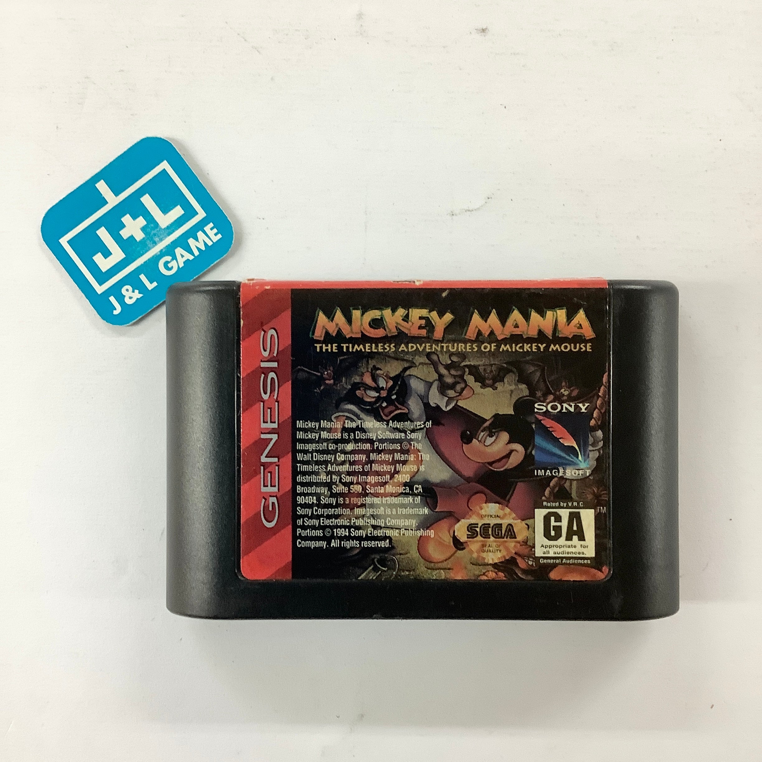 Mickey Mania: The Timeless Adventures of Mickey Mouse - (SG) SEGA Genesis [Pre-Owned] Video Games Sony Imagesoft   