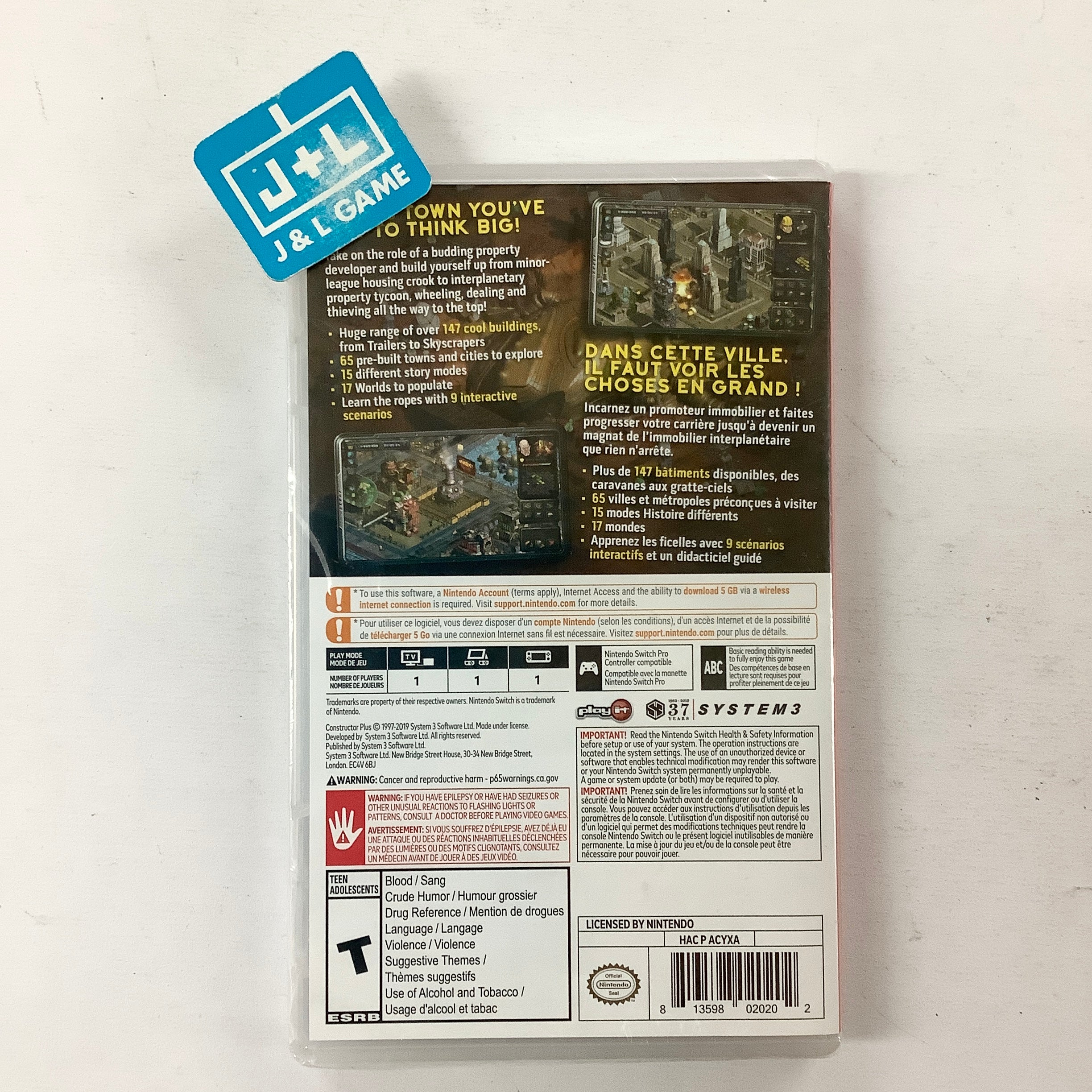 Constructor Plus (No Game Card) - (NSW) Nintendo Switch Video Games Play It   