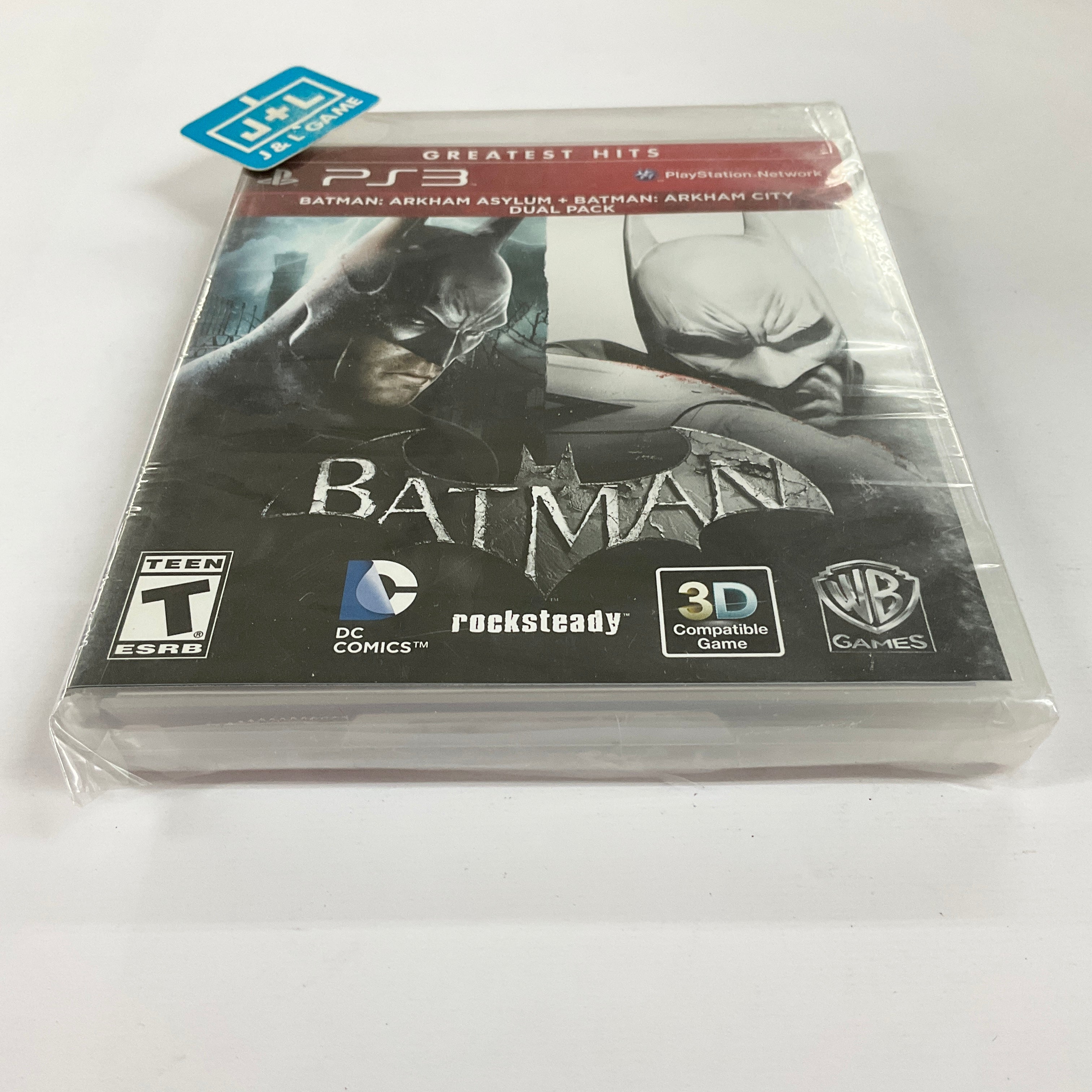 Batman: Arkham Asylum + Batman: Arkham City Dual Pack (Greatest Hits) - (PS3) Playstation 3 Video Games Warner Bros. Interactive Entertainment   