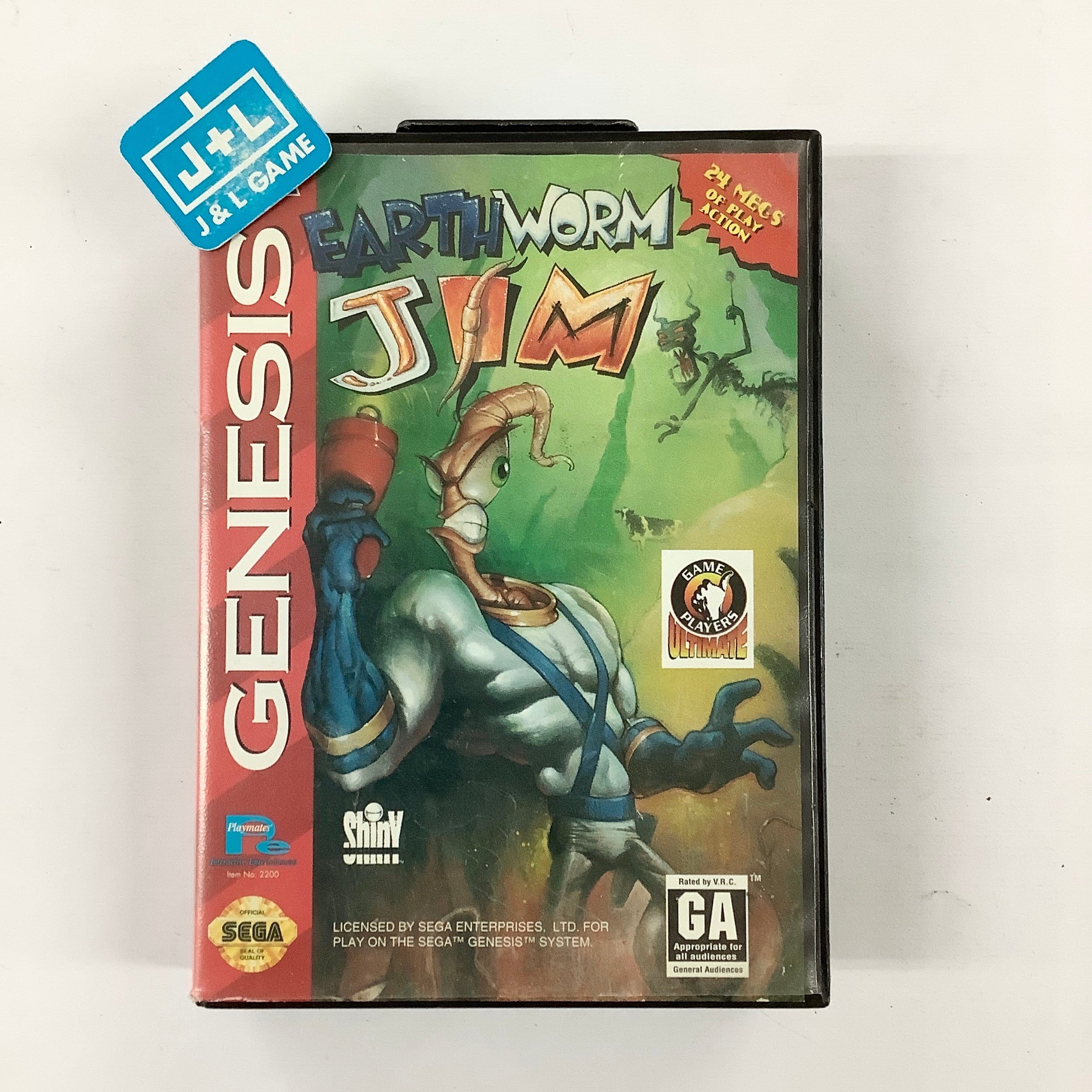 Earthworm Jim - (SG) SEGA Genesis [Pre-Owned] Video Games Playmates   