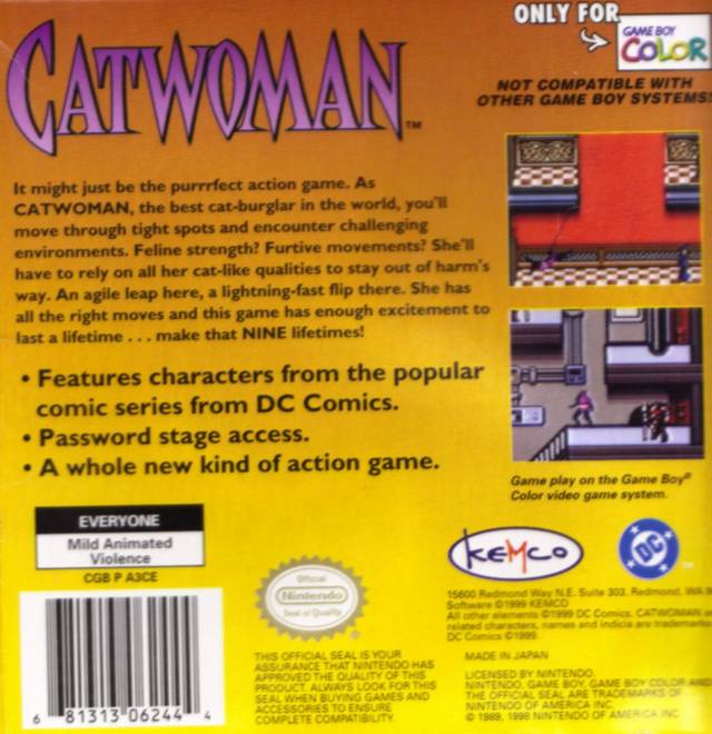 Catwoman - (GBC) Game Boy Color [Pre-Owned] Video Games THQ   