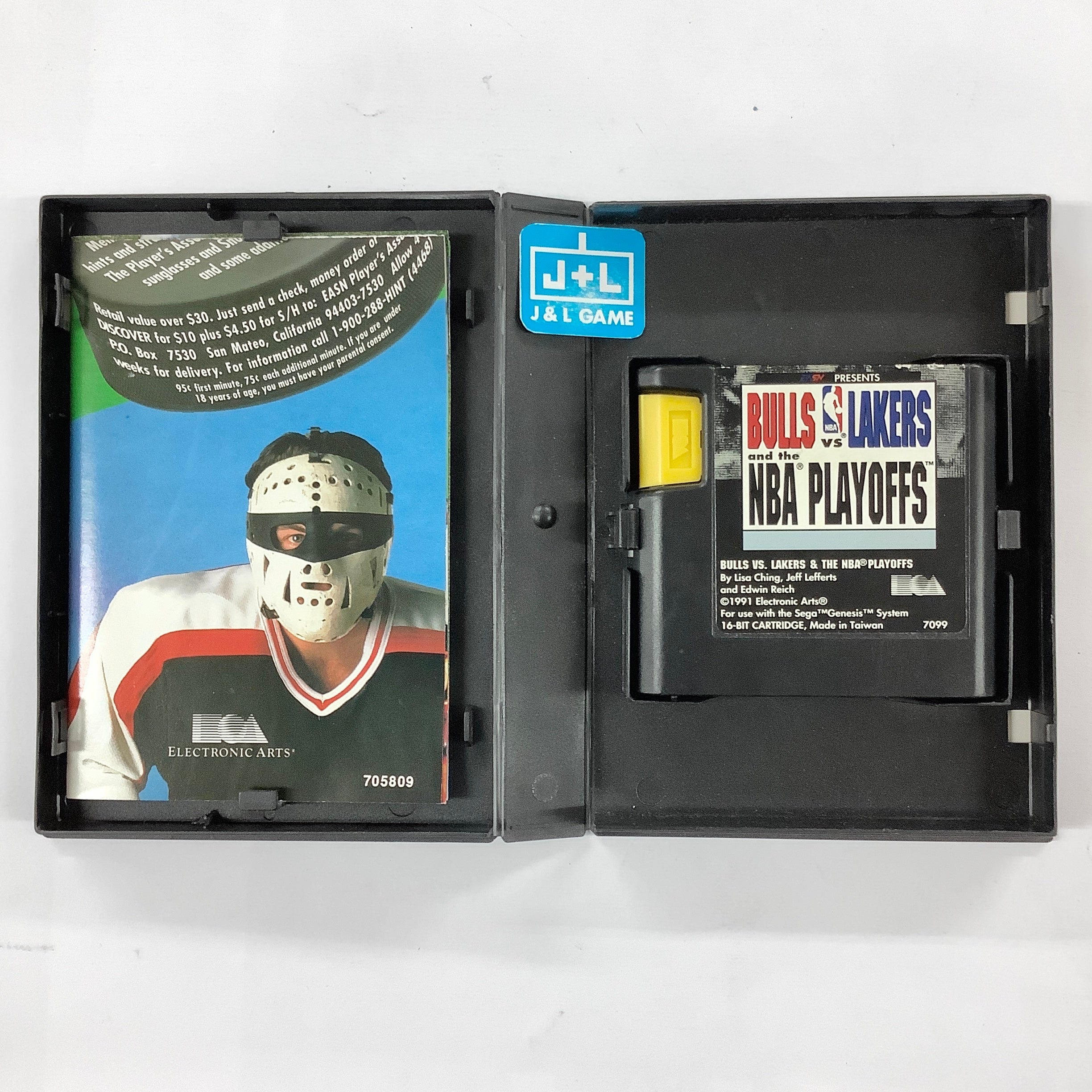 Bulls vs Lakers and the NBA Playoffs - SEGA Genesis [Pre-Owned] Video Games Electronic Arts   