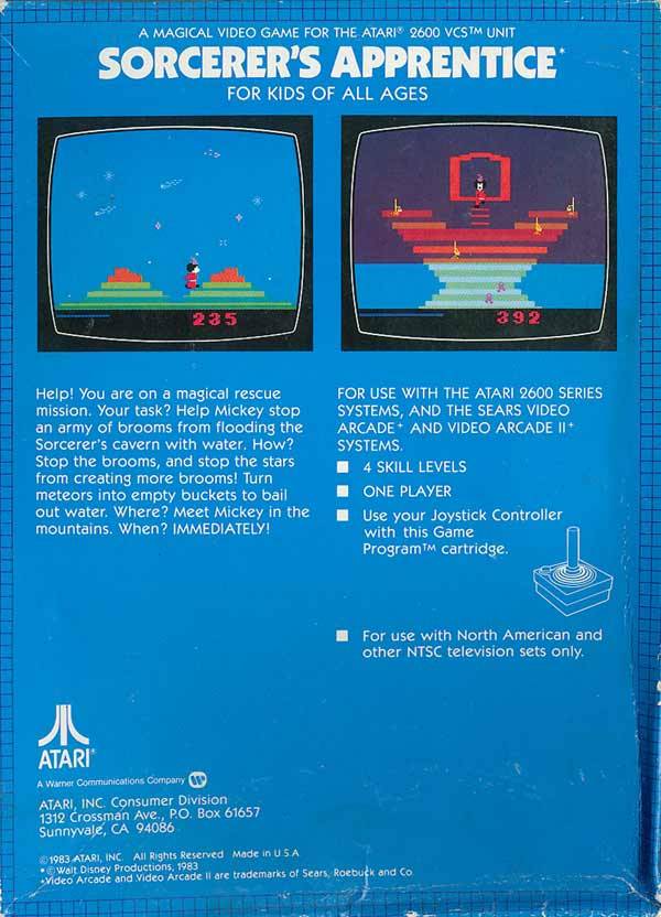 Sorcerer's Apprentice - Atari 2600 [Pre-Owned] Video Games Atari Inc.   
