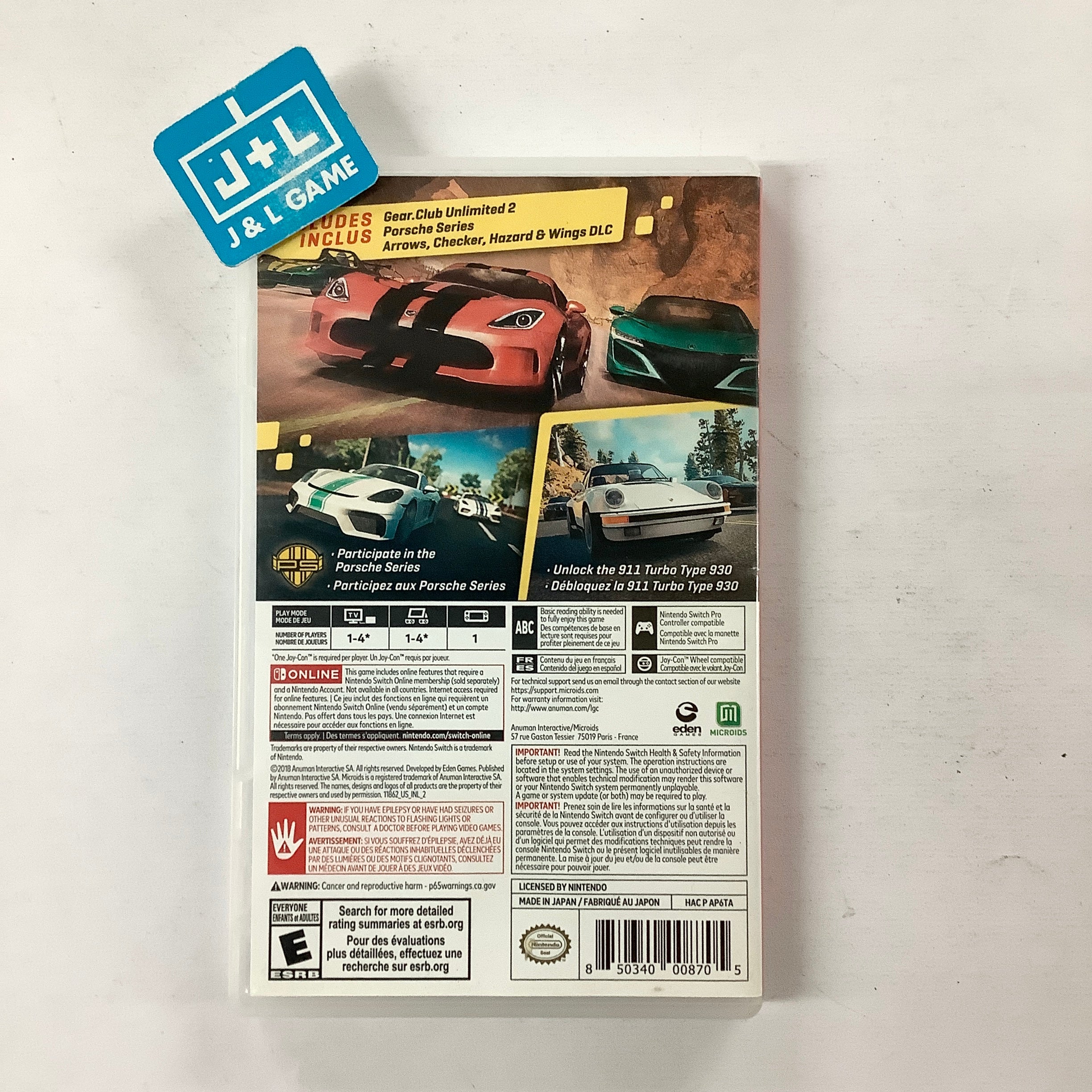 Gear.Club Unlimited 2: Porsche Edition - (NSW) Nintendo Switch [Pre-Owned] Video Games Microids   