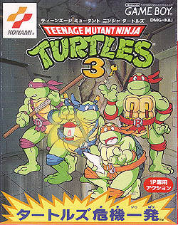Teenage Mutant Ninja Turtles 3: Turtles Kiki Ippatsu - (GB) Game Boy [Pre-Owned] (Japanese Import) Video Games Konami   
