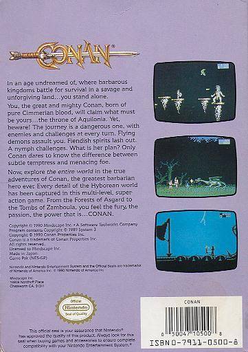 Conan: The Mysteries of Time - (NES) Nintendo Entertainment System [Pre-Owned] Video Games Acclaim   