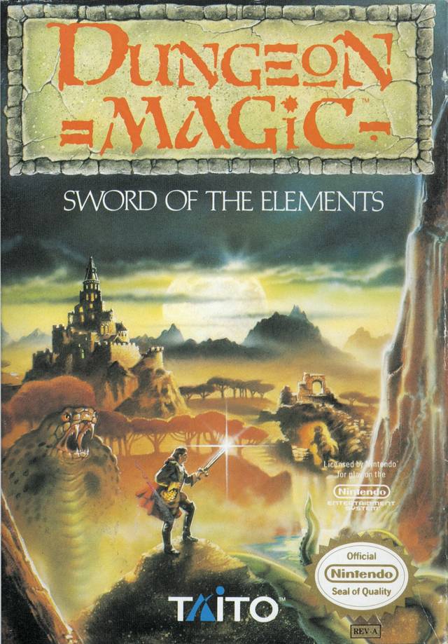 Dungeon Magic: Sword of the Elements - (NES) Nintendo Entertainment System [Pre-Owned] Video Games Taito Corporation   