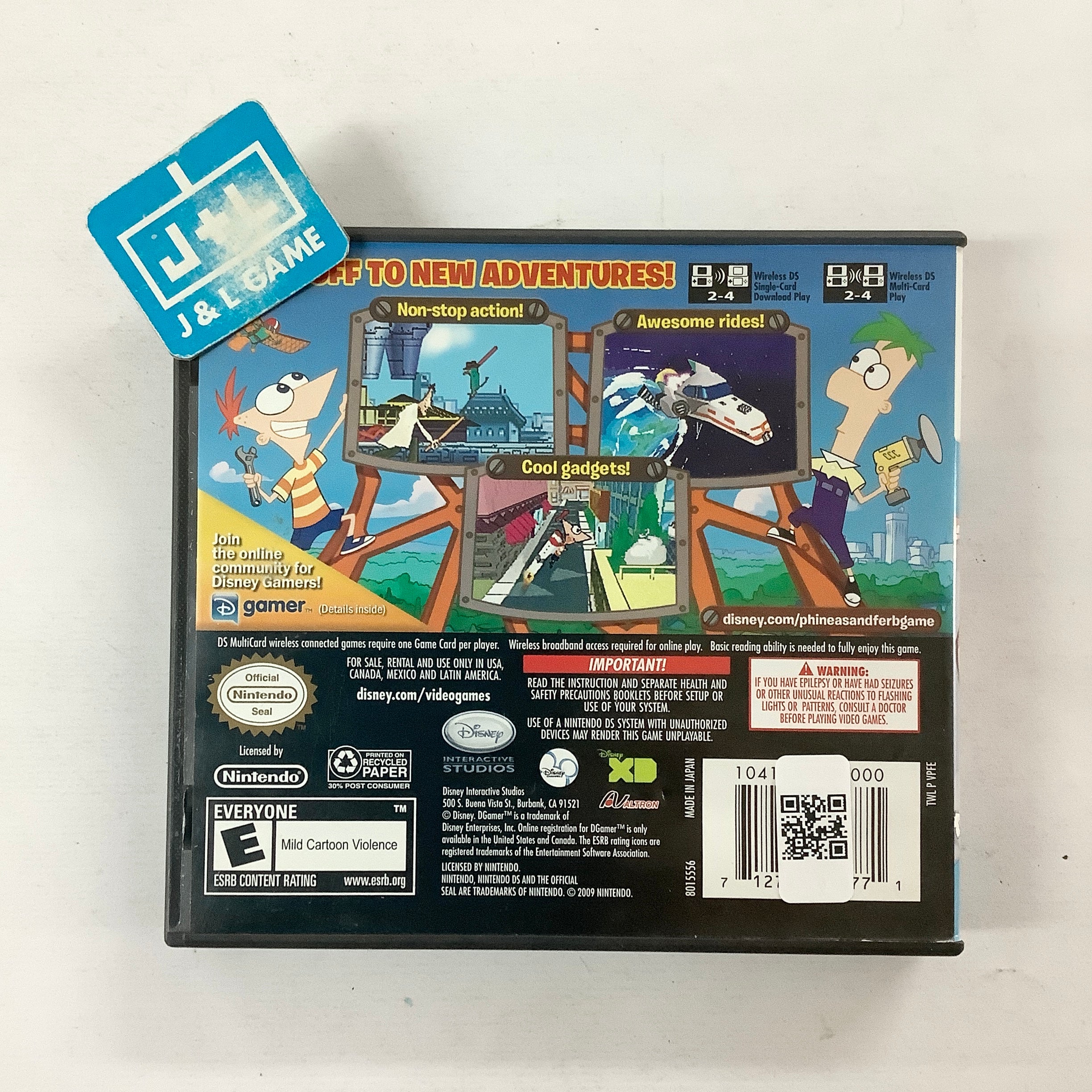 Phineas and Ferb Ride Again - (NDS) Nintendo DS [Pre-Owned] Video Games Disney Interactive Studios   