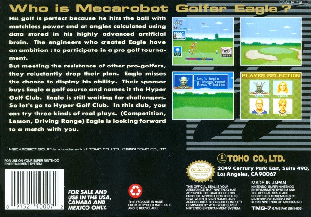 Mecarobot Golf - (SNES) Super Nintendo [Pre-Owned] Video Games Toho   