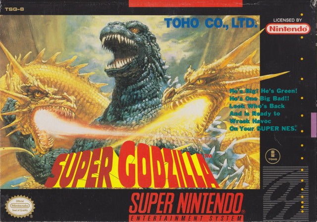 Super Godzilla - (SNES) Super Nintendo [Pre-Owned] Video Games Toho   