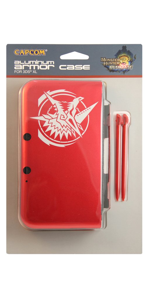 Capcom Aluminum Armor Case for 3DS XL (Monster Hunter 3 Ultimate Red) - Nintendo 3DS ACCESSORIES Capcom   