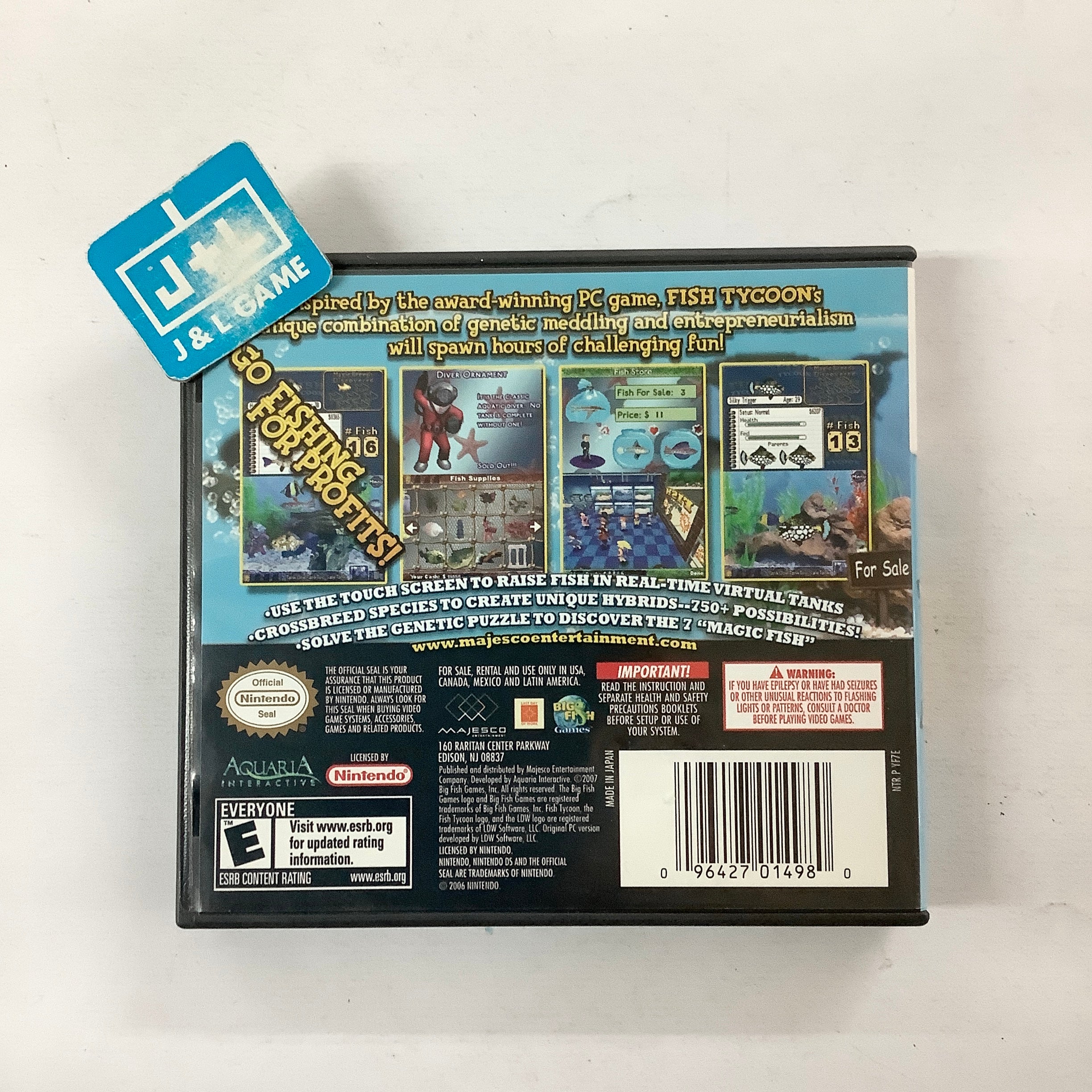 Fish Tycoon - (NDS) Nintendo DS [Pre-Owned] Video Games Majesco   