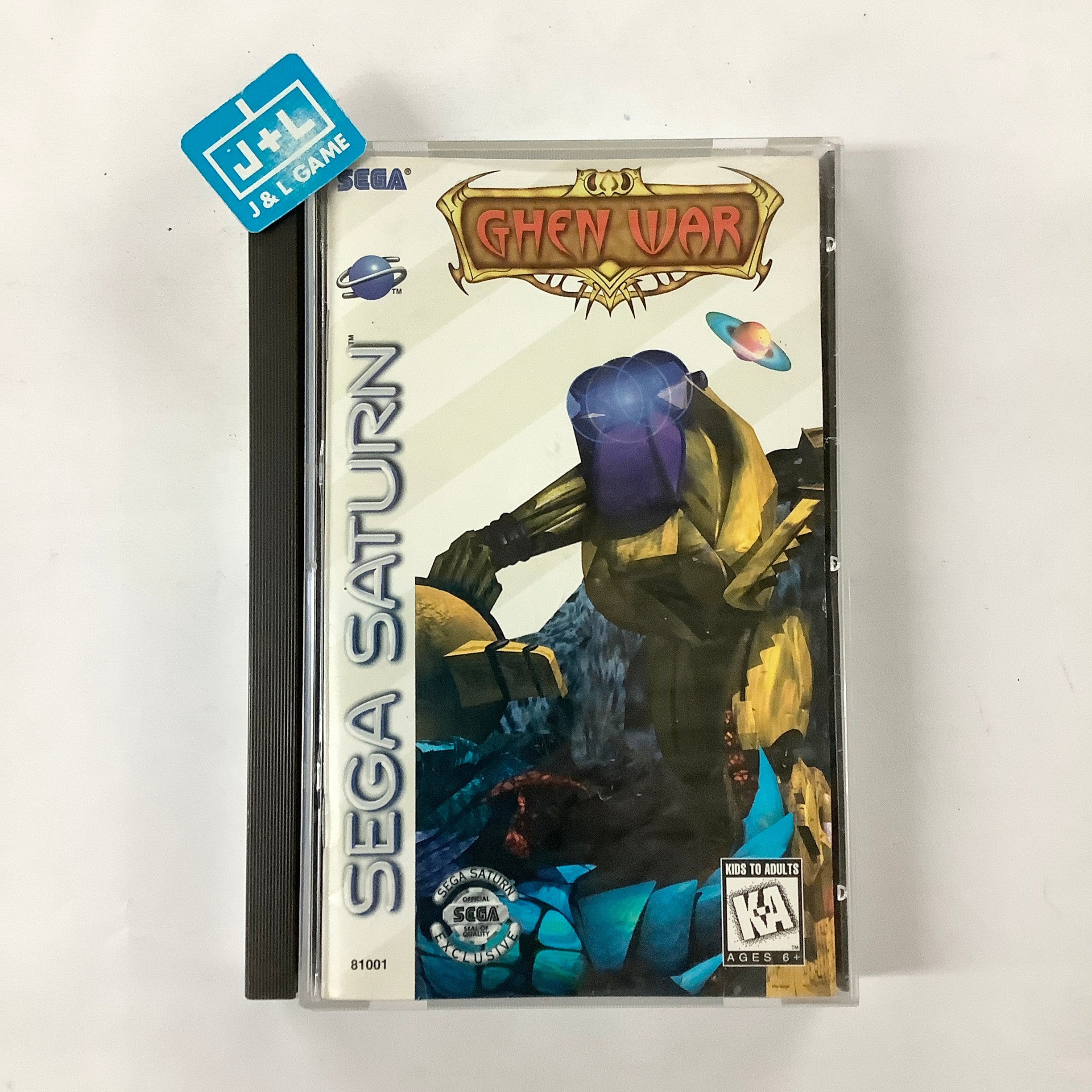 Ancien jeu sega saturn ghen war + notice + cd + boite complet