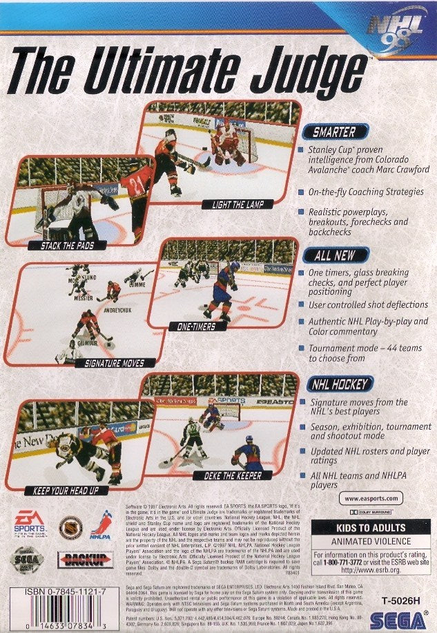 NHL 98 - (SS) SEGA Saturn [Pre-Owned] Video Games Sega   