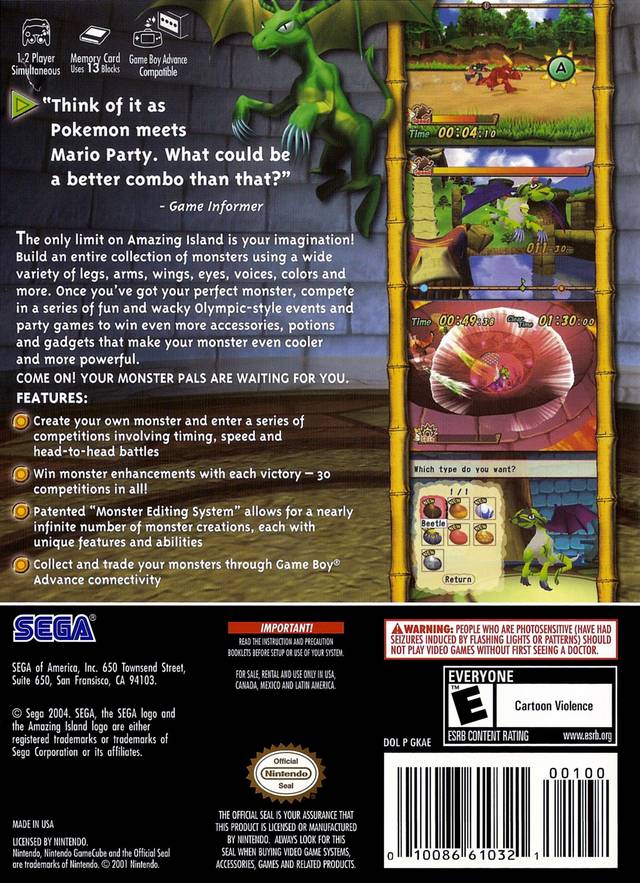 Amazing Island - (GC) GameCube [Pre-Owned] Video Games SEGA   