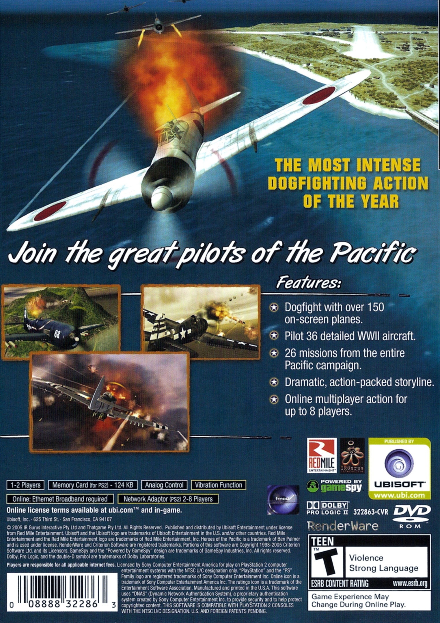 Heroes of the Pacific - (PS2) PlayStation 2 [Pre-Owned] Video Games Ubisoft   