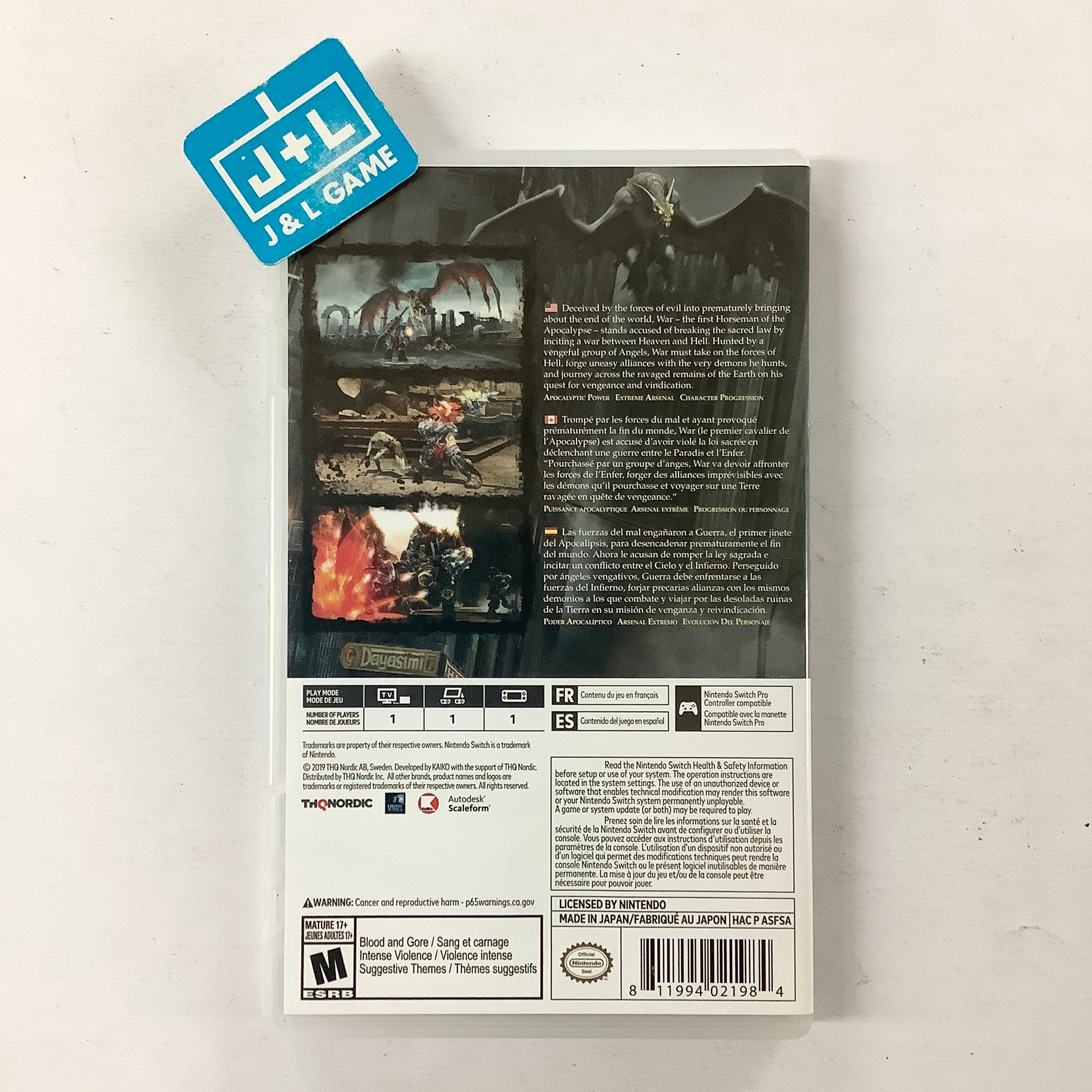 Darksiders: Warmastered Edition (Black Spine) - (NSW) Nintendo Switch [Pre-Owned] Video Games THQ Nordic   