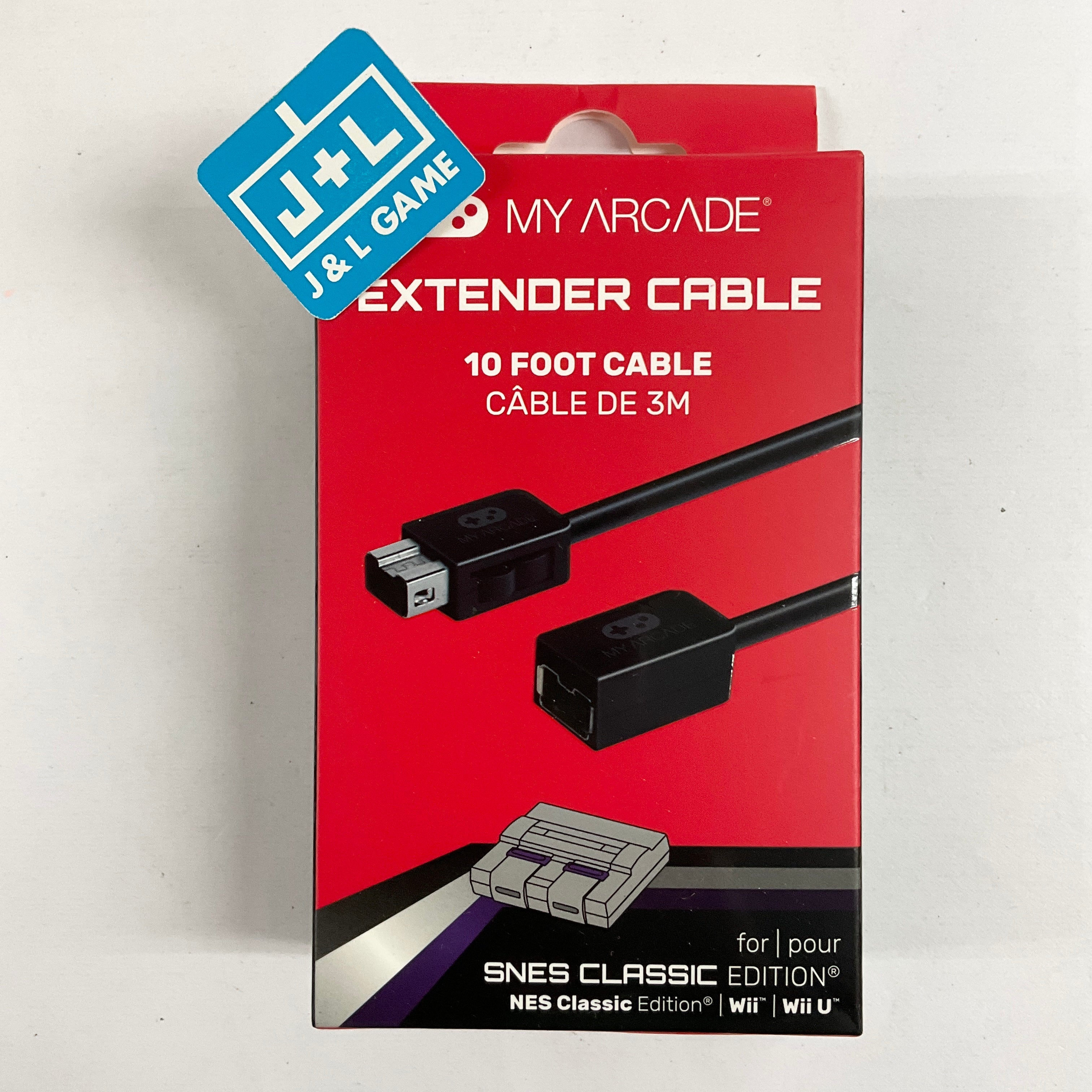 My Arcade 10 Foot Gamepad Super Nintendo Classic Extender Cable - (SNES) Super Nintendo Video Games My Arcade   