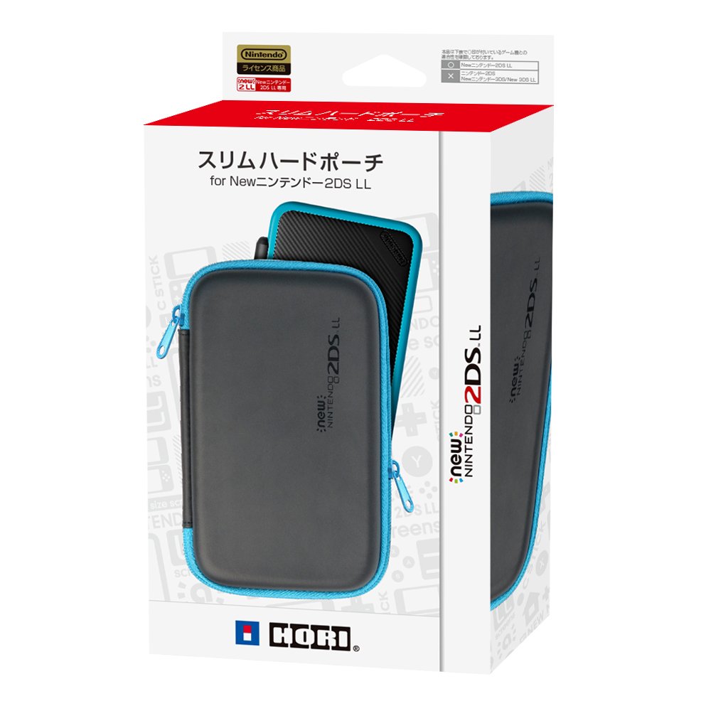 HORI New Nintendo 2DS LL / 2DSXL Hard Pouch (Blue) - Nintendo 3DS (Japanese Import) Accessories ホリ   