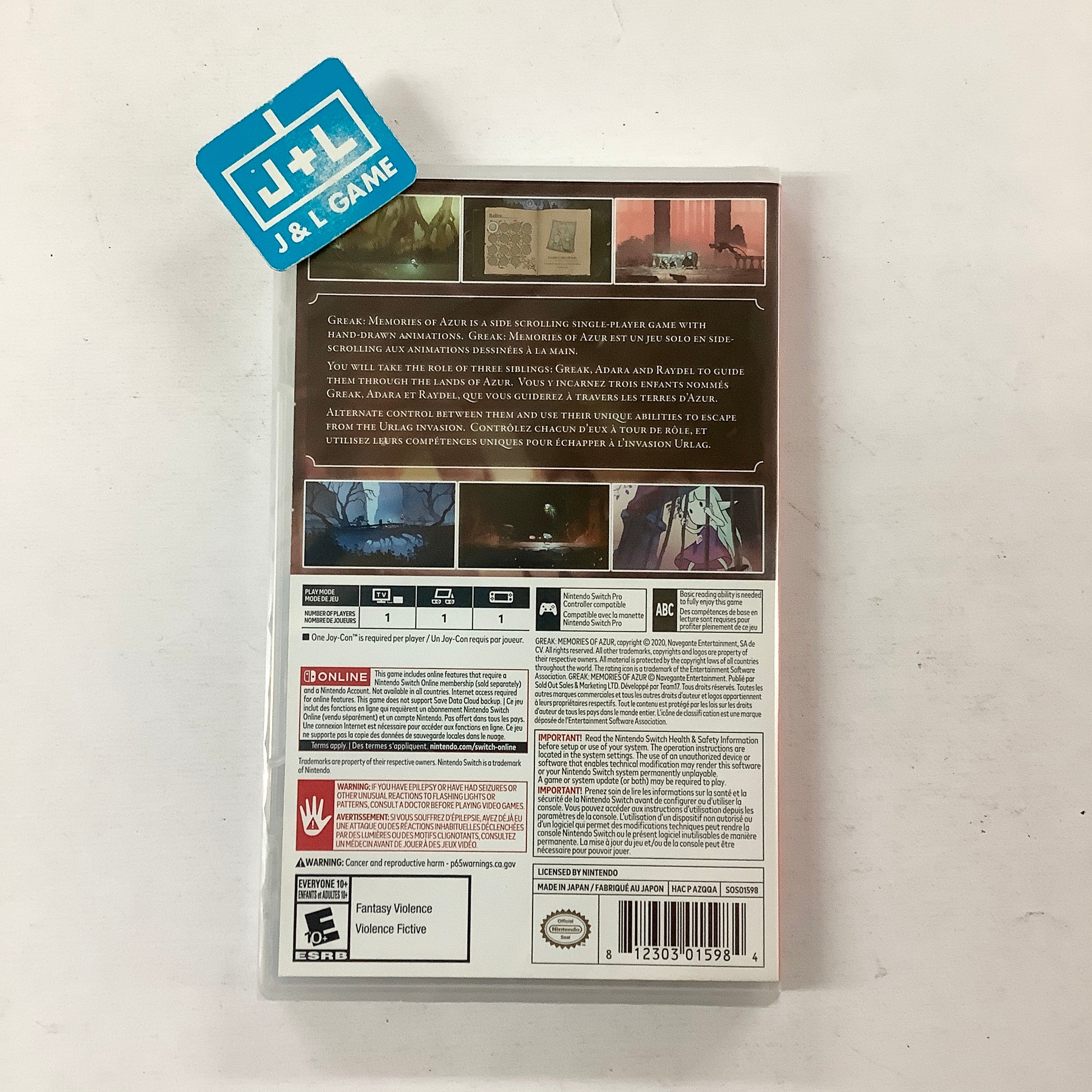 Greak: Memories of Azur - (NSW) Nintendo Switch Video Games Sold Out   