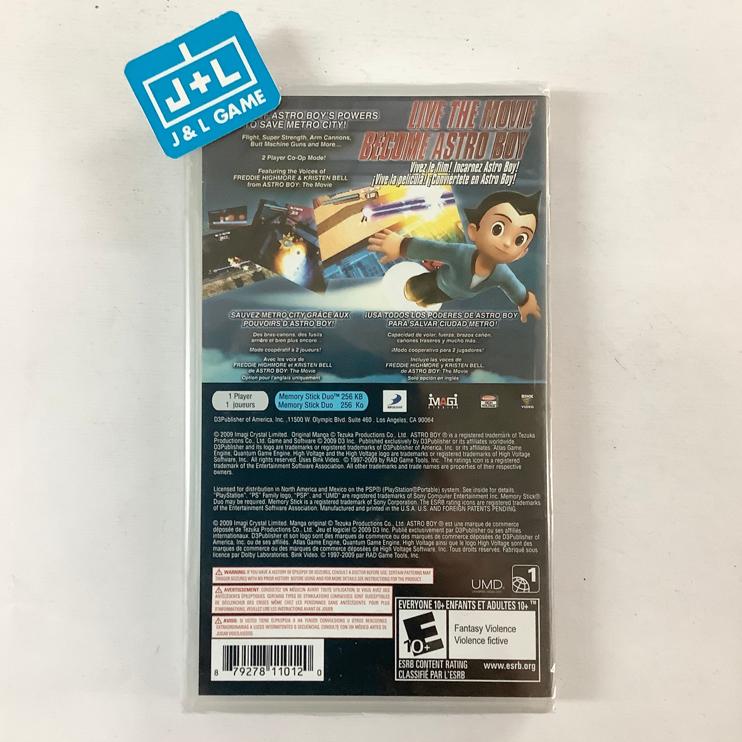 Astro Boy: The Video Game - SONY PSP Video Games D3Publisher   