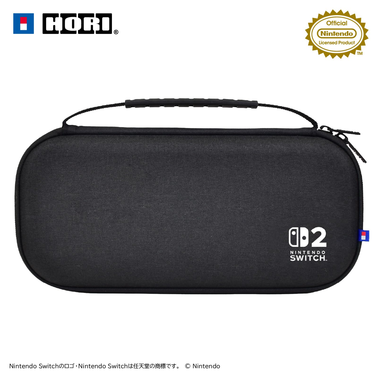 HORI Slim Hard Pouch Carry Case Plus (Black) - (NS2) Nintendo