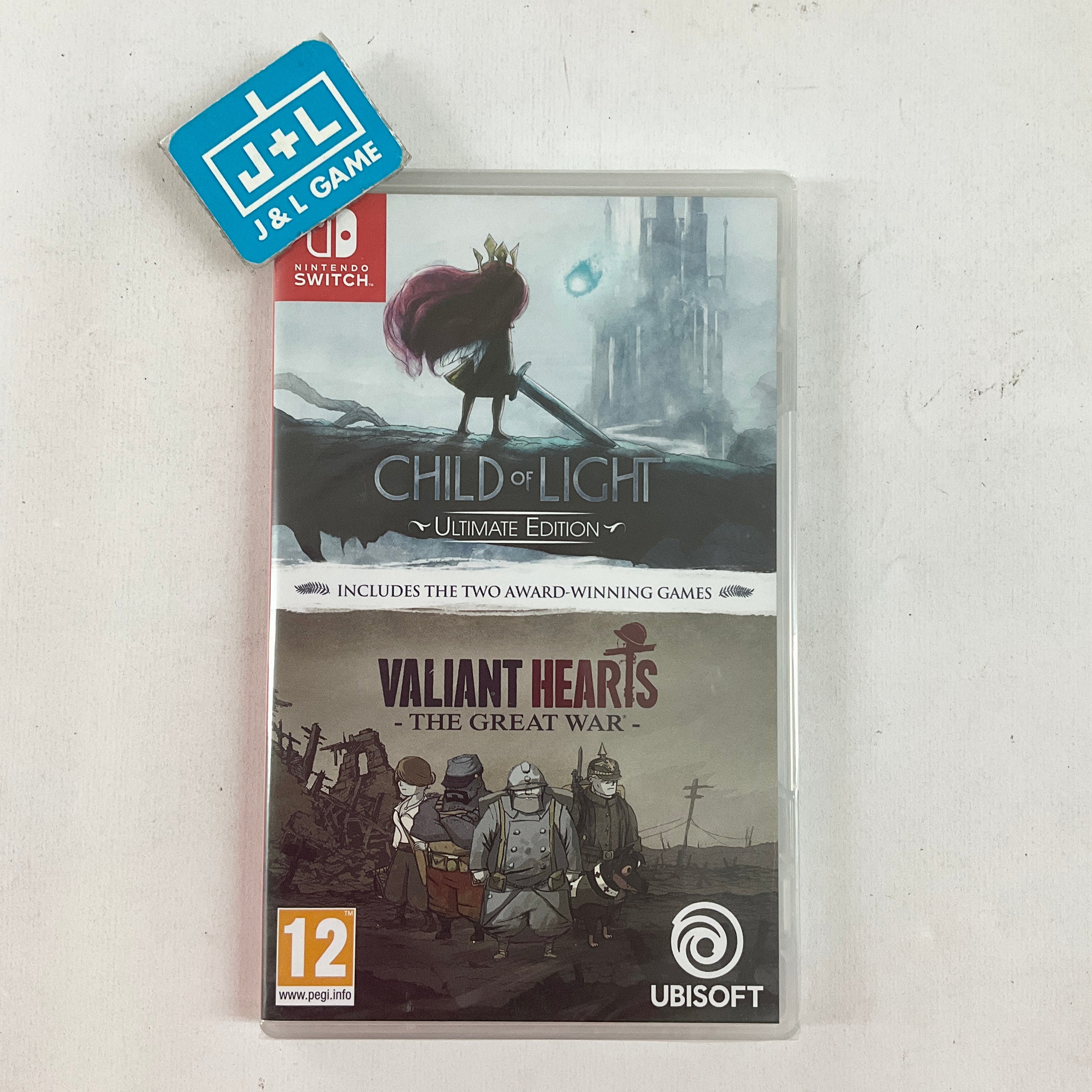 Child of Light Ultimate Edition + Valiant Hearts: The Great War - (NSW) Nintendo Switch (European Import) Video Games Ubisoft