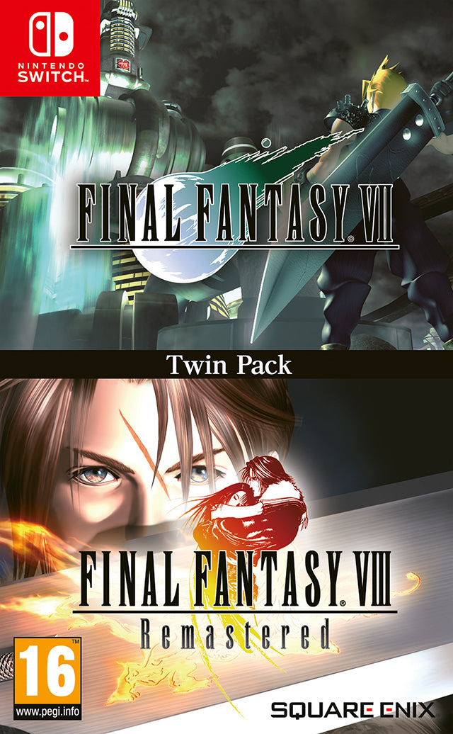 Final Fantasy VII & Final Fantasy VIII Remastered Twin Pack - (NSW) Nintendo Switch [Pre-Owned] (European Import) Video Games Square Enix   