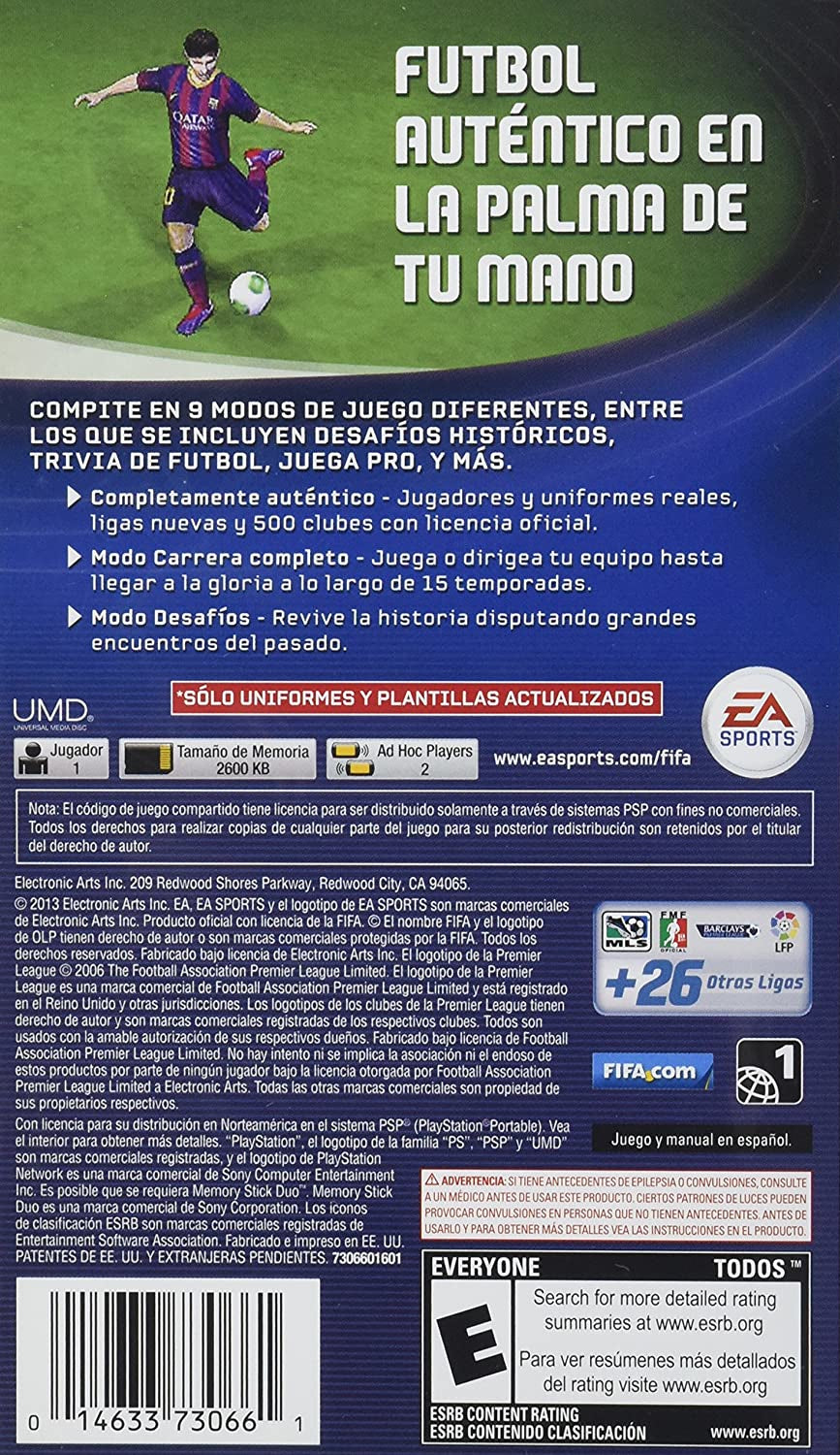 FIFA 14 (Latin American) - SONY PSP Video Games Sony   