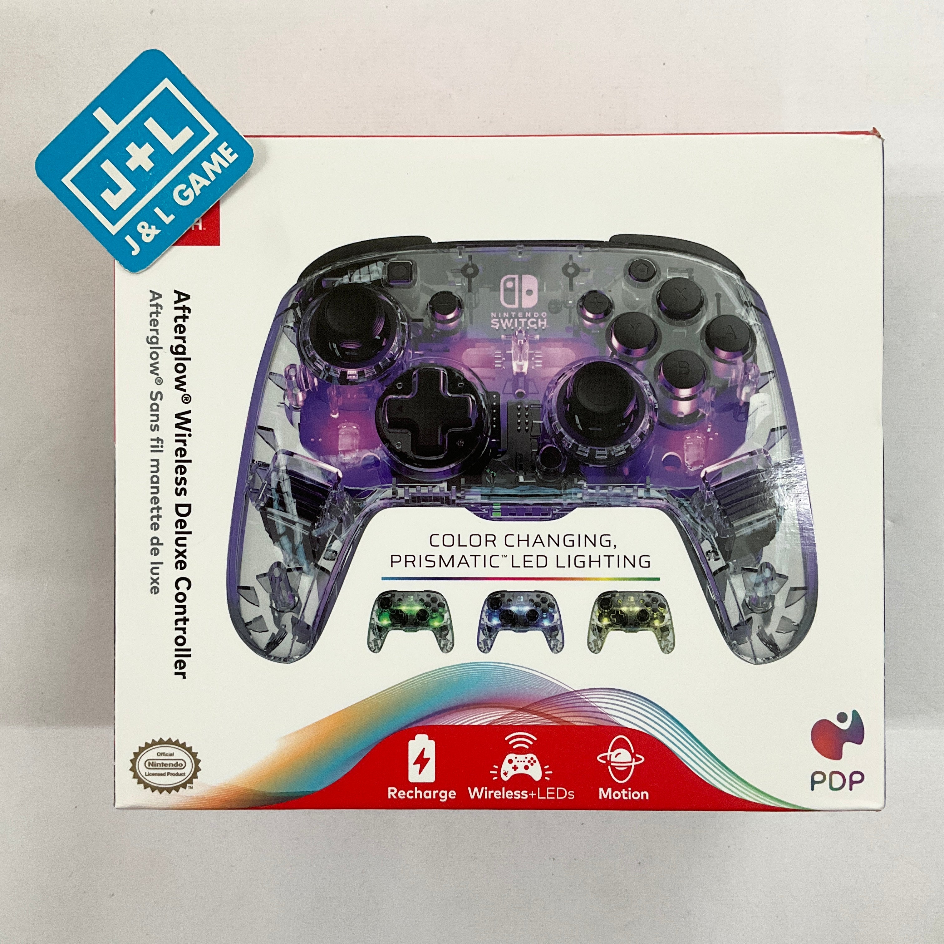 PDP Nintendo Switch Afterglow Wireless Deluxe Controller - (NSW) Nintendo Switch Accessories PDP