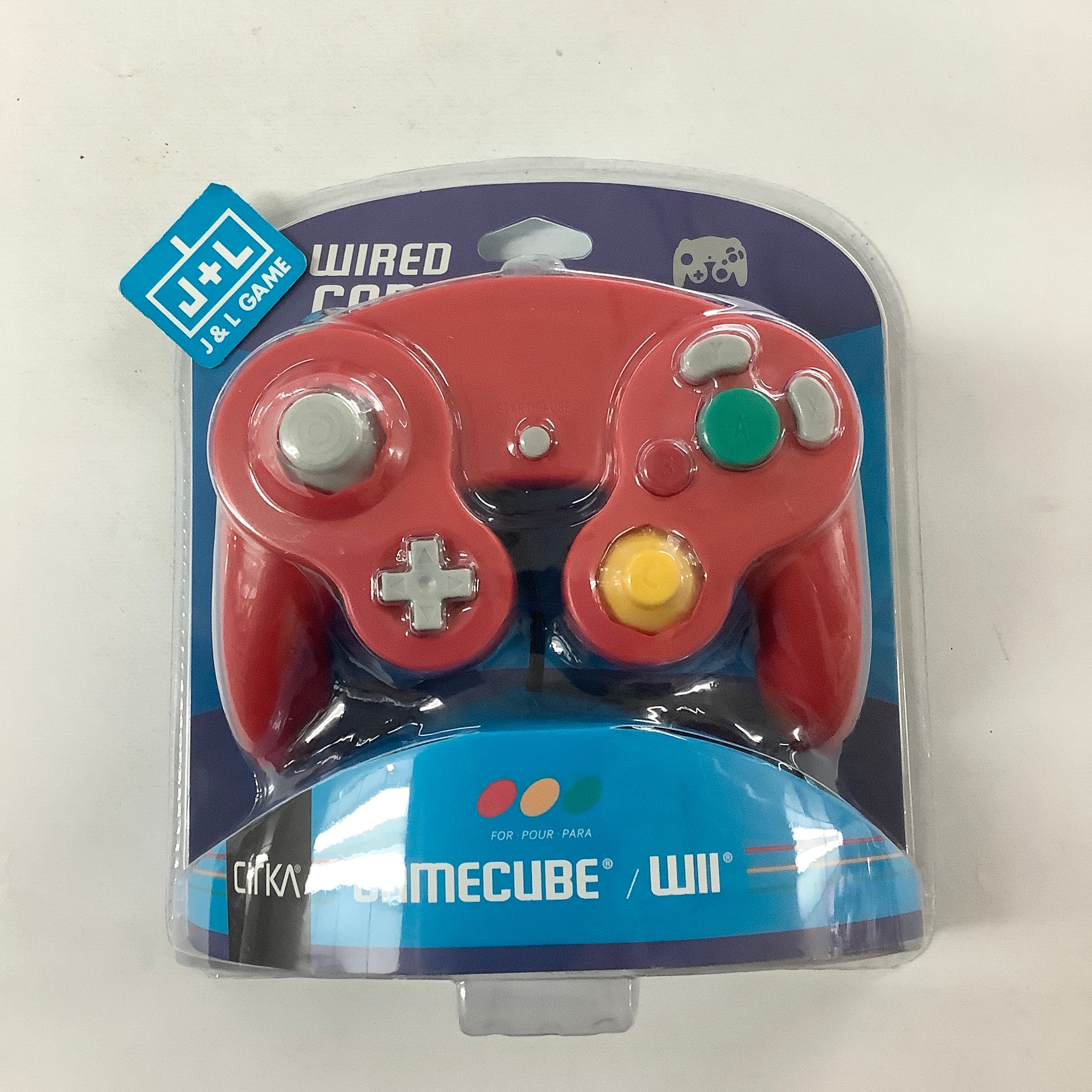CirKa GameCube/Wii Wired Controller (Red/Blue) (GC) GameCube