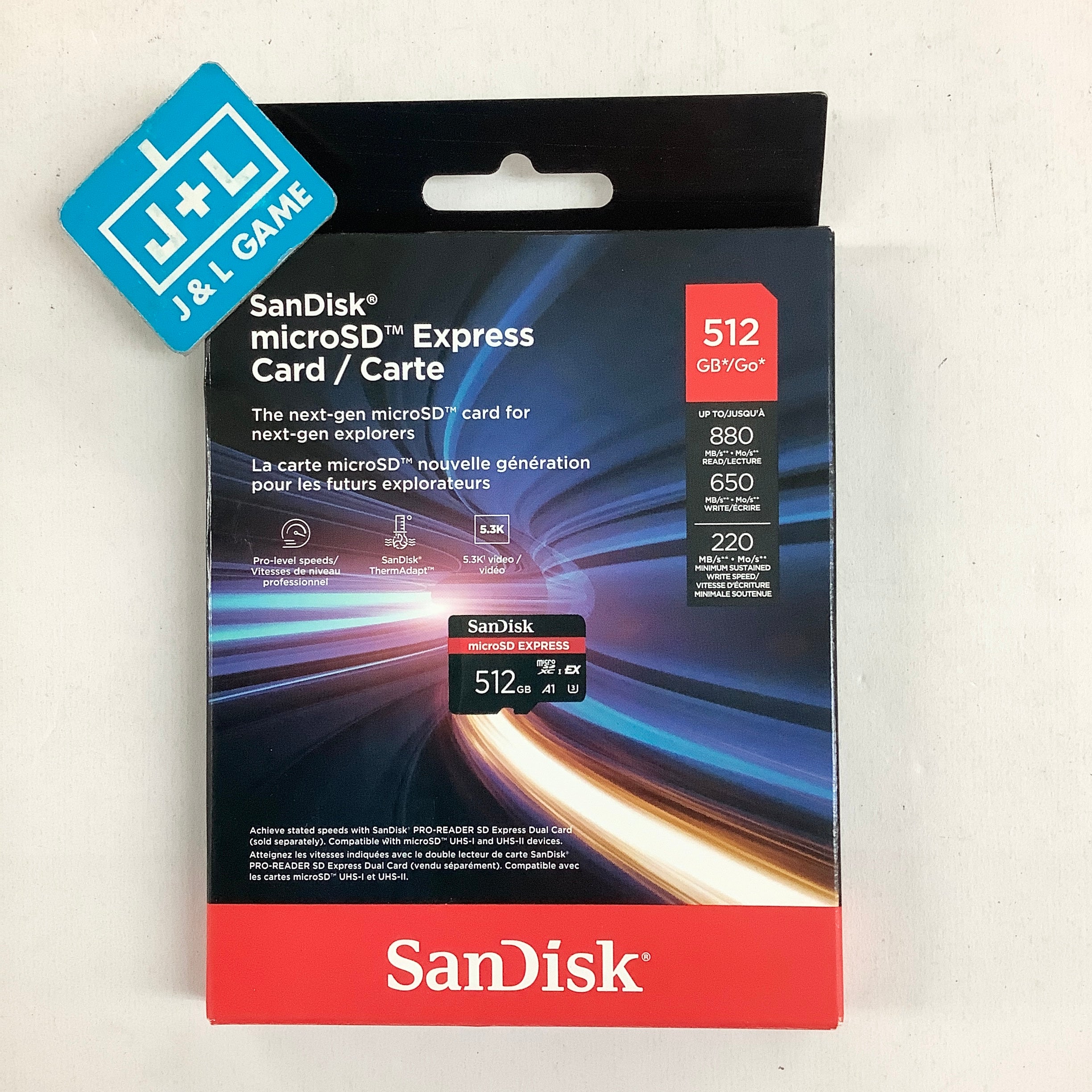SanDisk 512GB microSD Express microSD Card - (NS2) Nintendo Switch 2 ACCESSORIES SanDisk