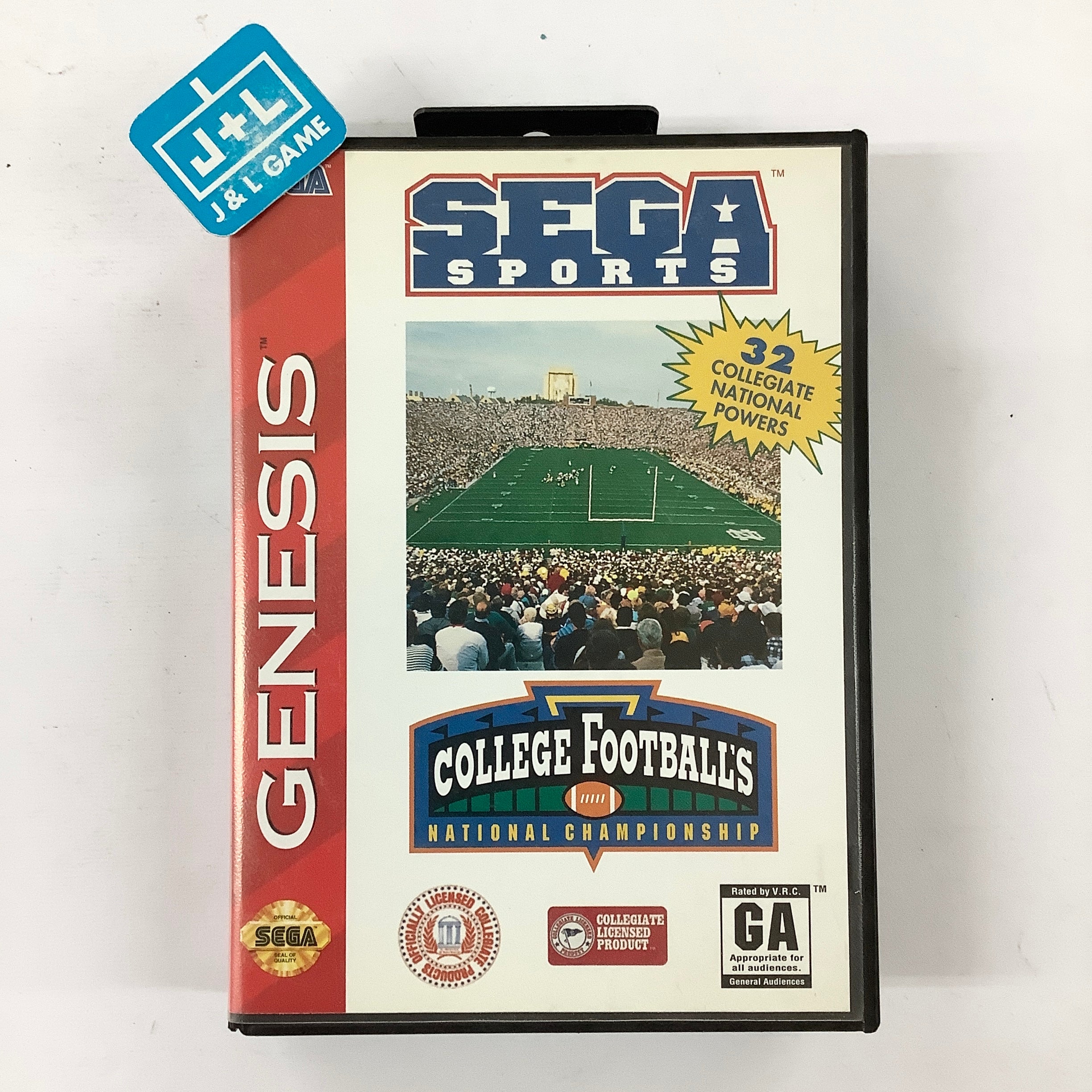 College Football's National Championship - (SG) SEGA Genesis [Pre-Owned] Video Games Sega   