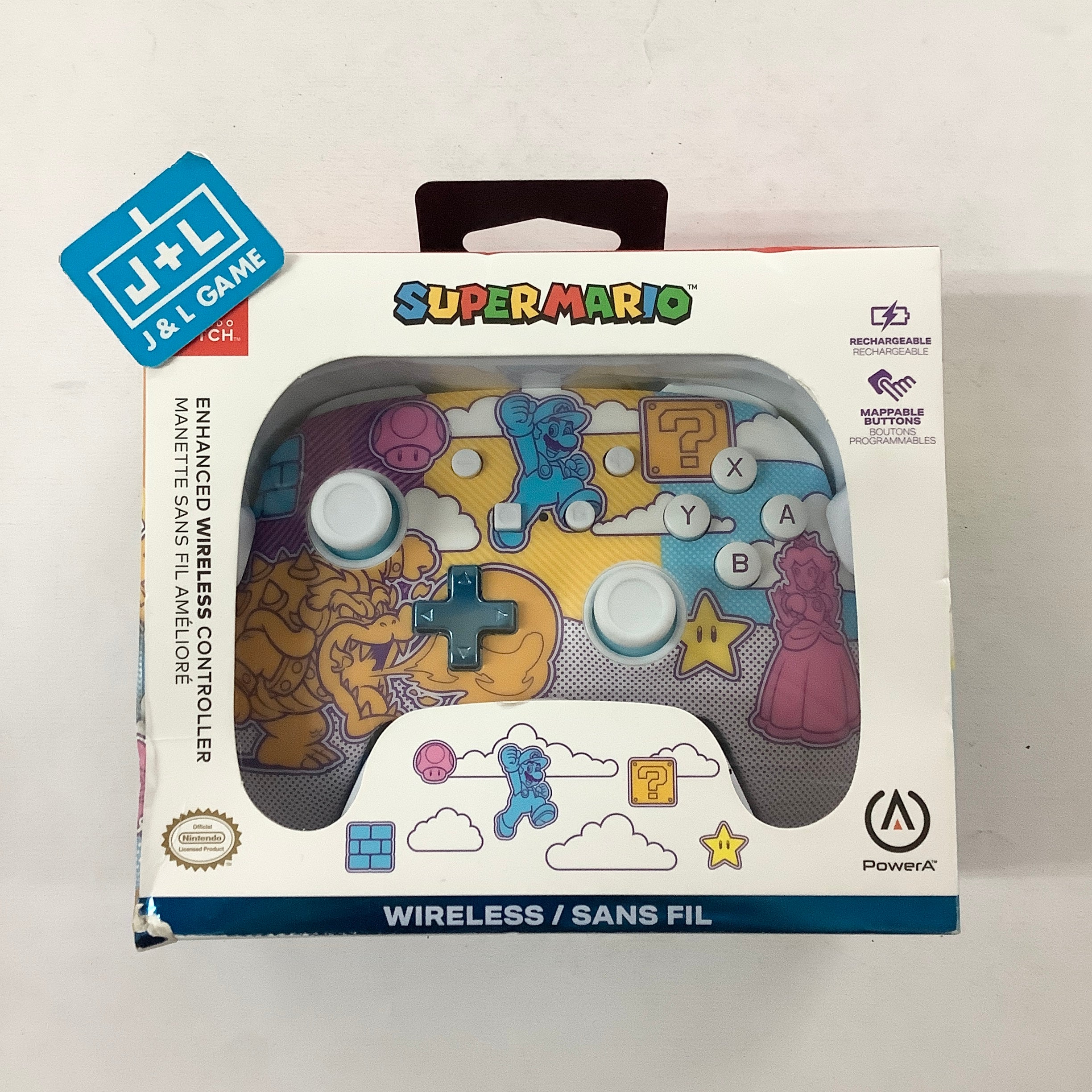 PowerA Enhanced Wireless Controller (Mushroom Kingdom Pop Art) - (NSW) Nintendo Switch ACCESSORIES Power A