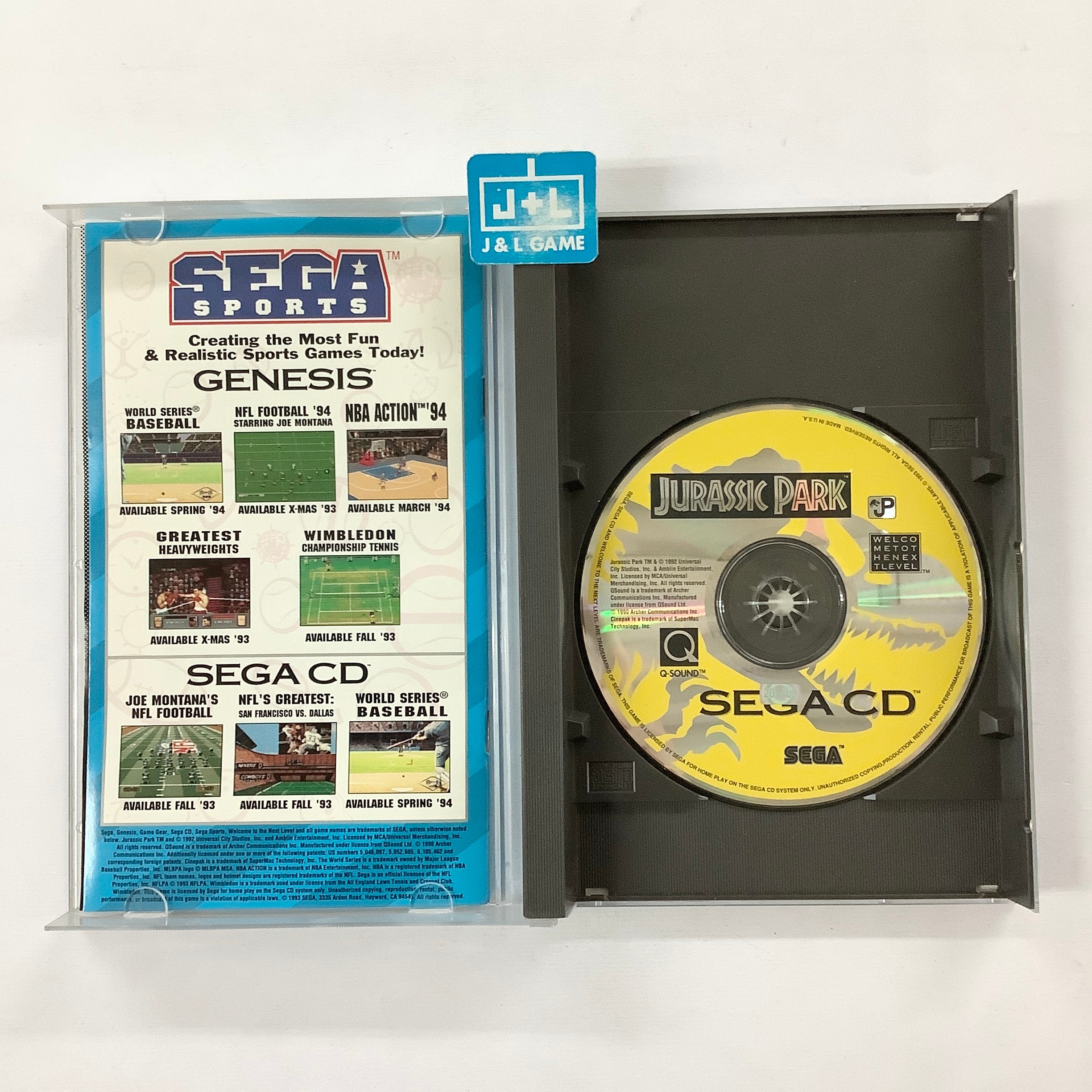 Jurassic Park - SEGA CD [Pre-Owned] Video Games Sega   