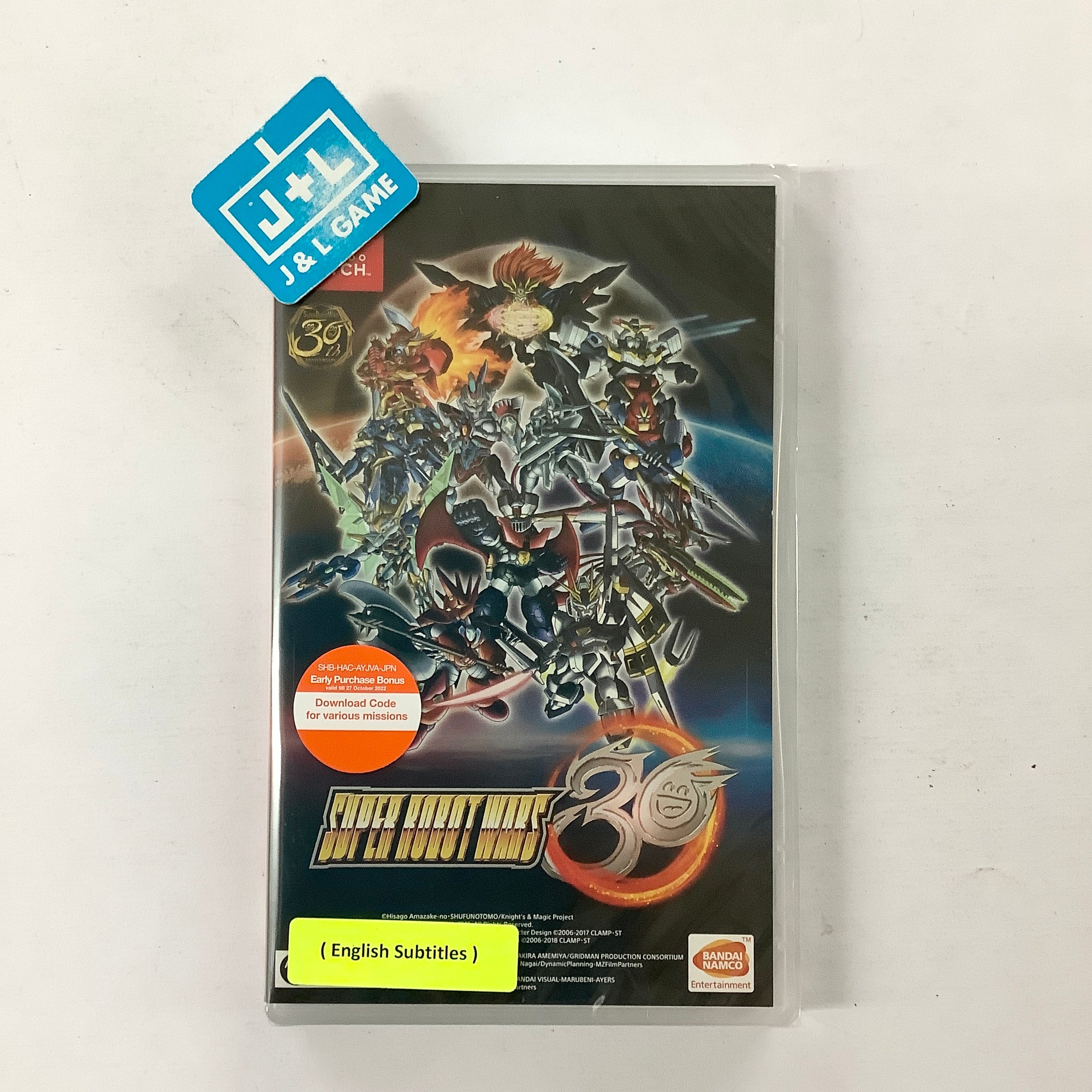 Super Robot Wars 30 (NSW) Nintendo Switch (Asia Import) J&L Game