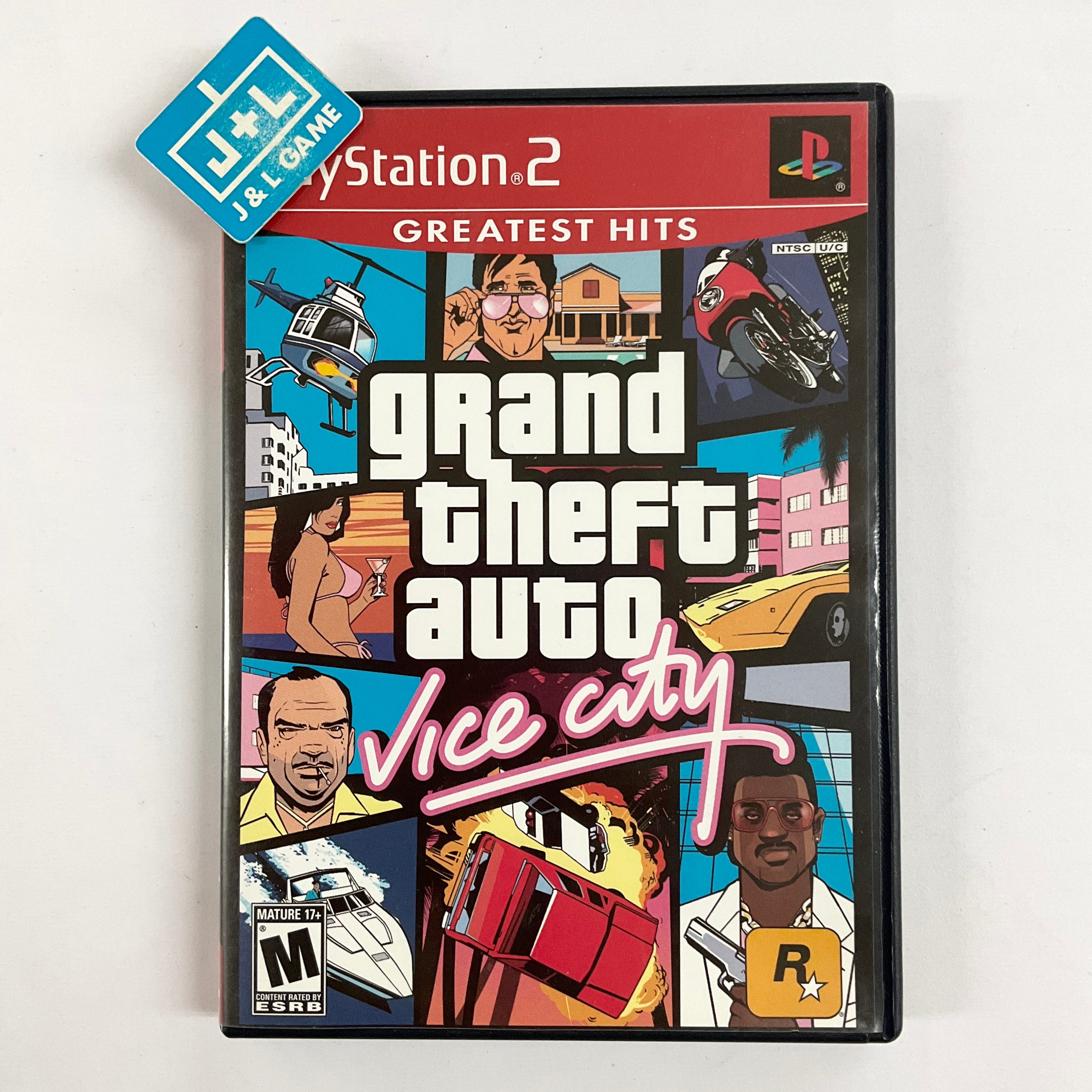 Grand Theft Auto Vice City PS2 + Poster – GTA PlayStation 2 PAL Français