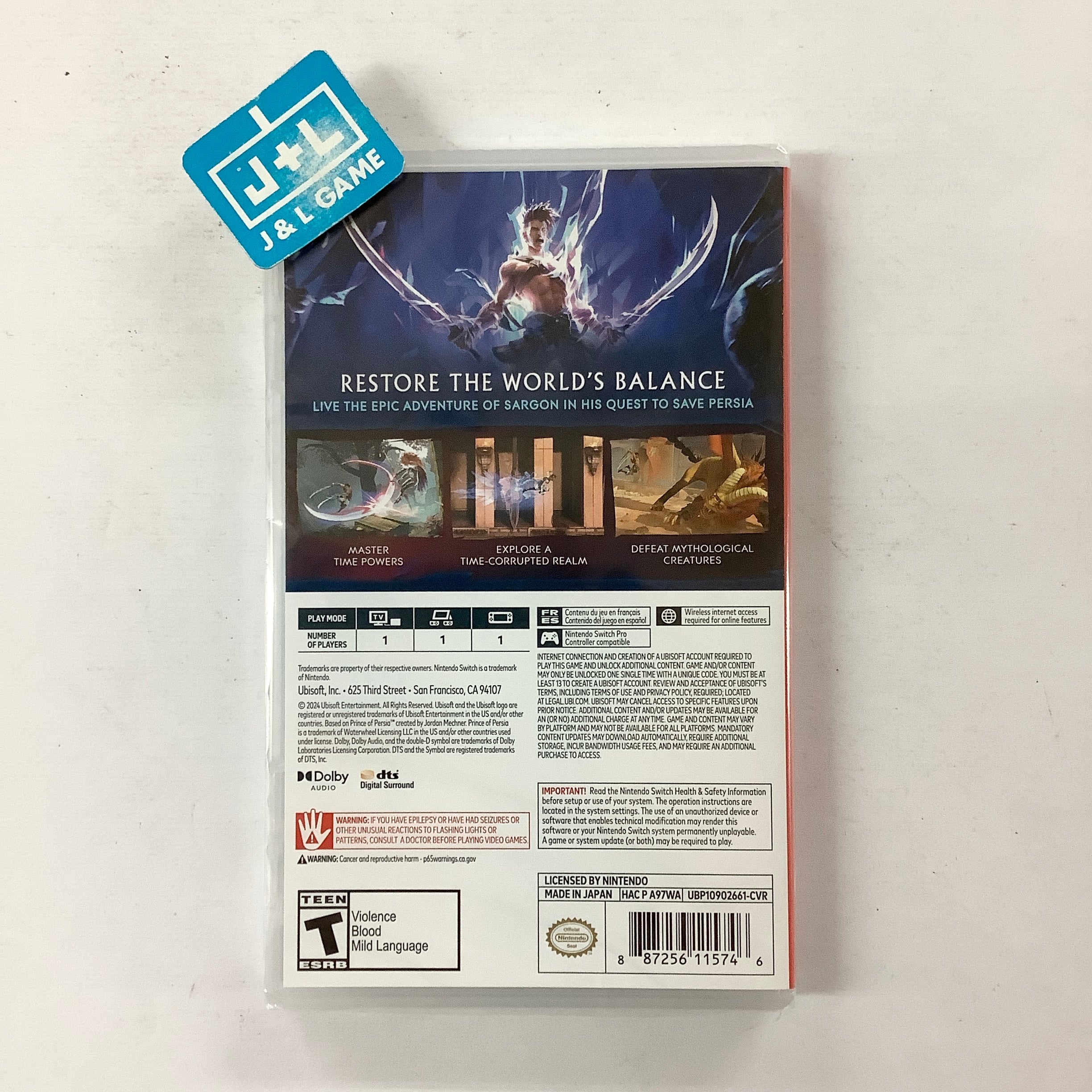 Prince of Persia: The Lost Crown - (NSW) Nintendo Switch Video Games Ubisoft   