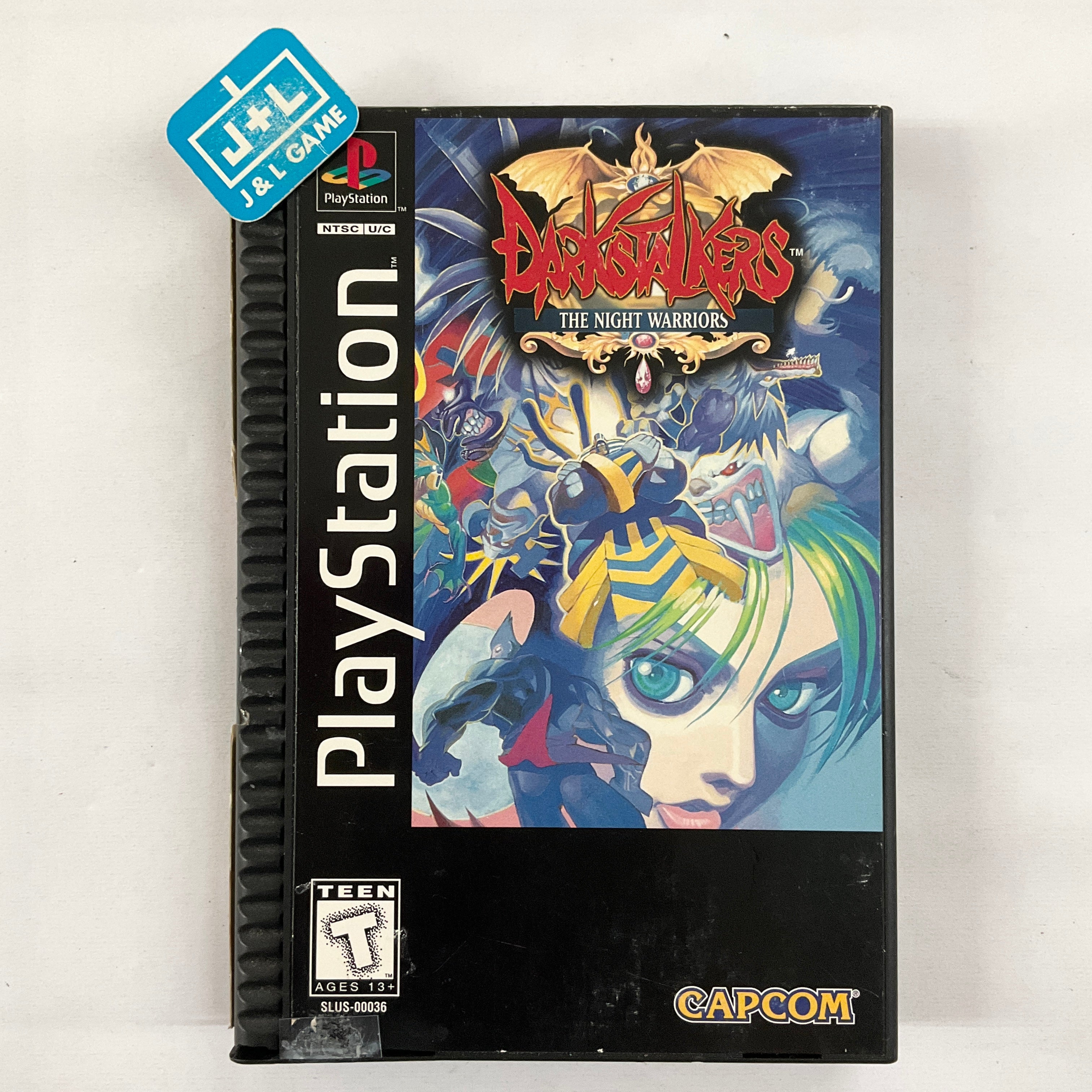 Darkstalkers: The Night Warriors (Long Box) - PlayStation 1