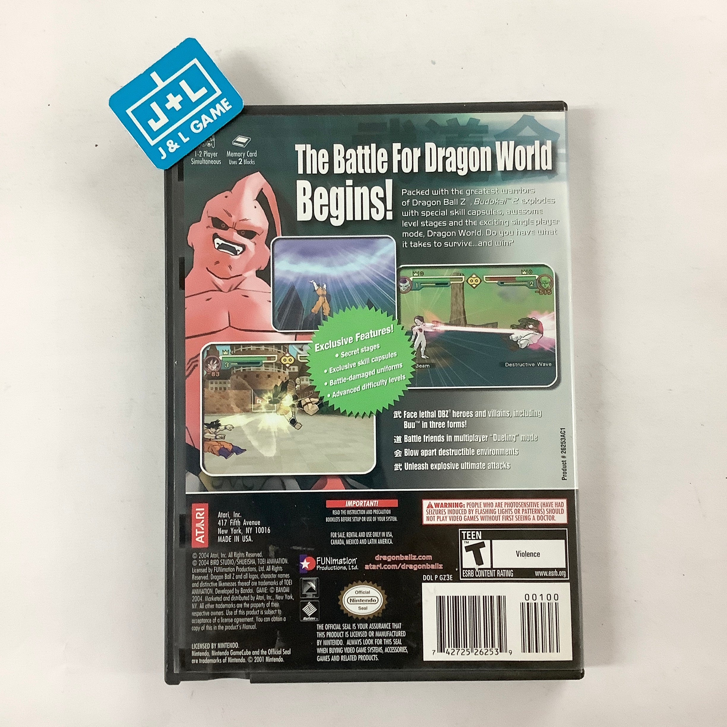 Dragon Ball Z: Budokai 2 - (GC) GameCube [Pre-Owned] Video Games Atari SA   