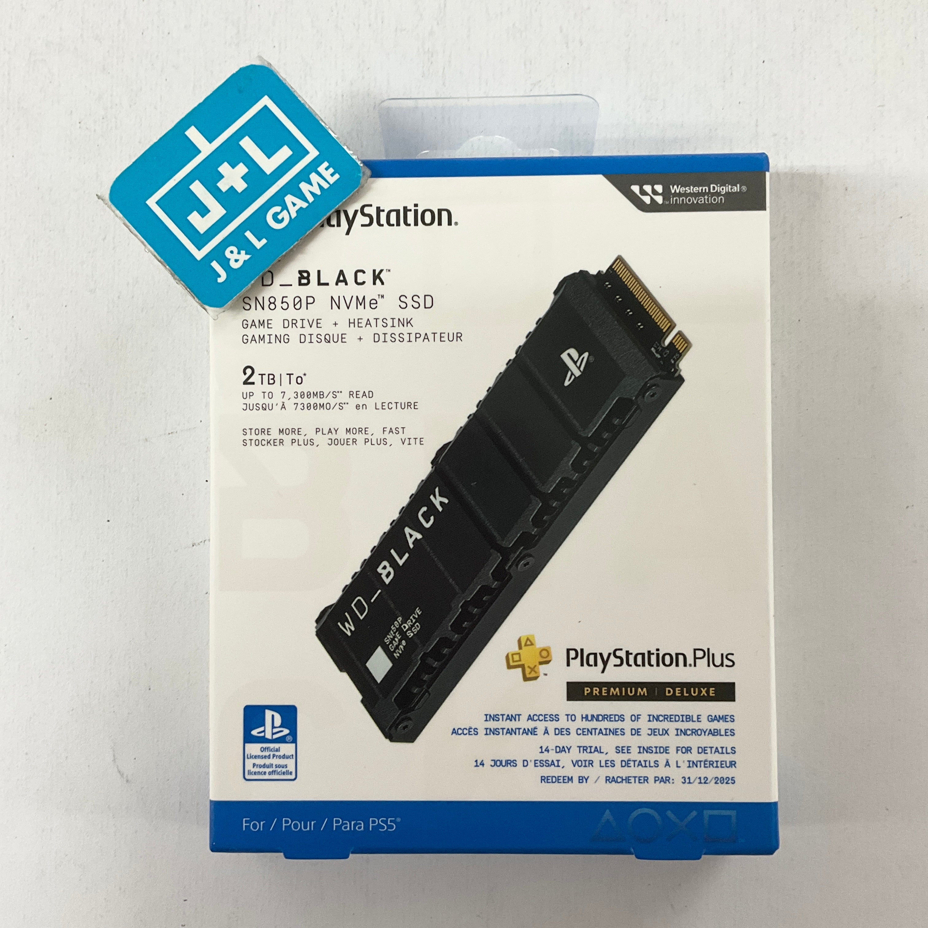 WD_BLACK 2TB SN850P NVMe SSD Solid State Drive with Heatsink