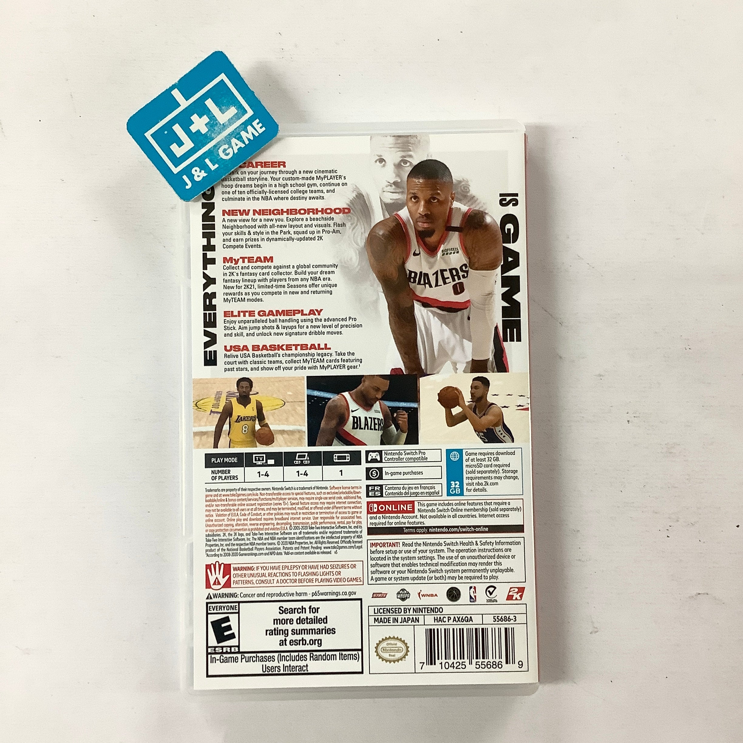 NBA 2K21 - (NSW) Nintendo Switch [Pre-Owned] Video Games 2K Games   