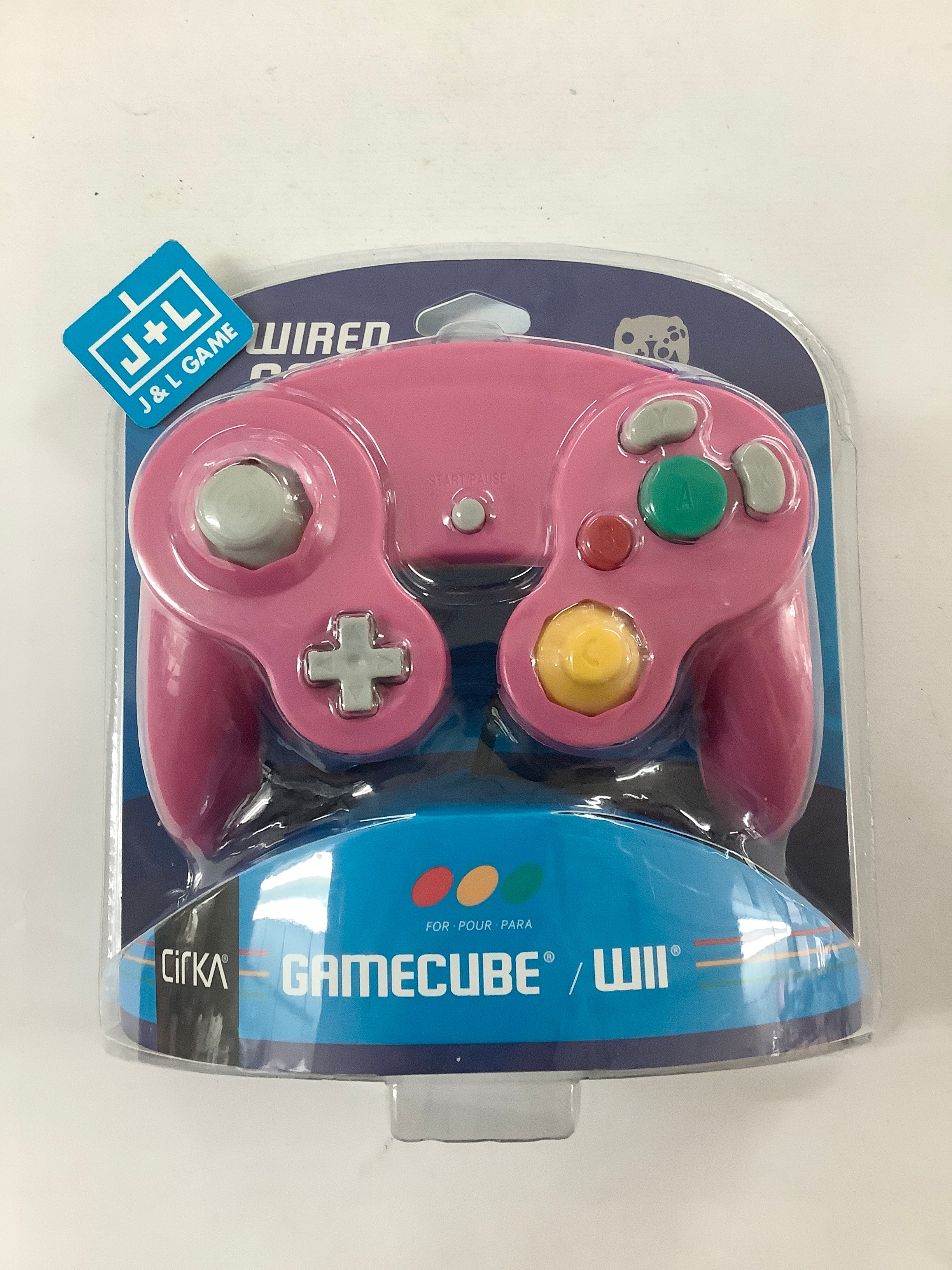 CirKa GameCube/Wii Wired Controller (Bubblegum Pink) - (GC