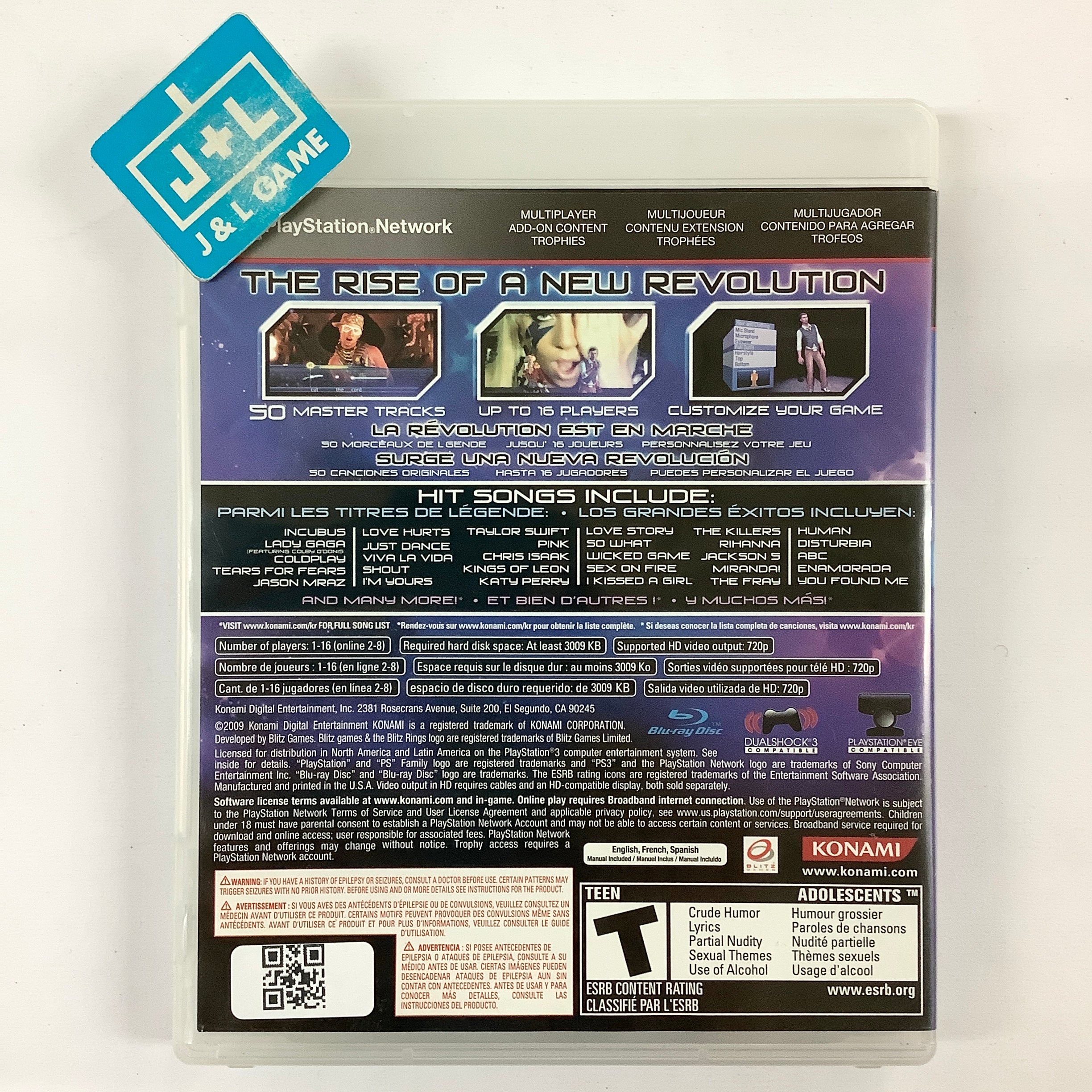 Karaoke Revolution (Game Only) - (PS3) Playstation 3 [Pre-Owned] Video Games Konami   
