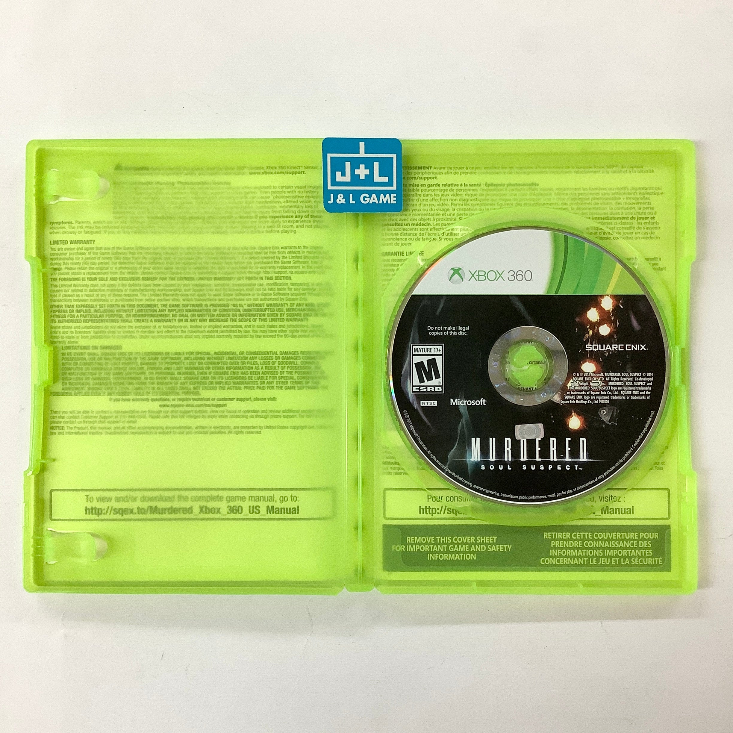 Murdered: Soul Suspect - Xbox 360 [Pre-Owned] Video Games Square Enix   